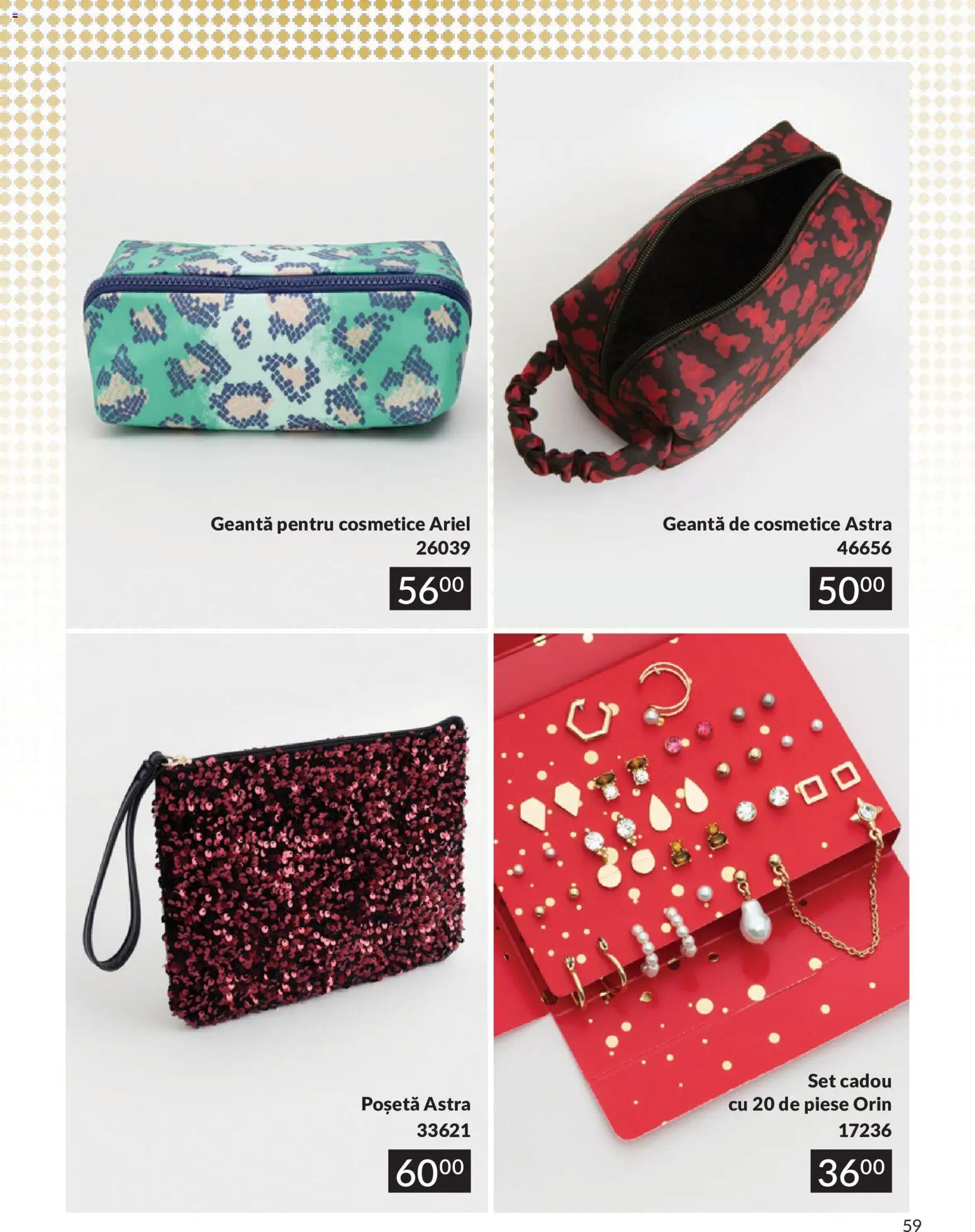 Catalog Avon 9 - 30 Iulie 2026 | Pagina 59 | Produse: Geantă pentru cosmetice, Geantă