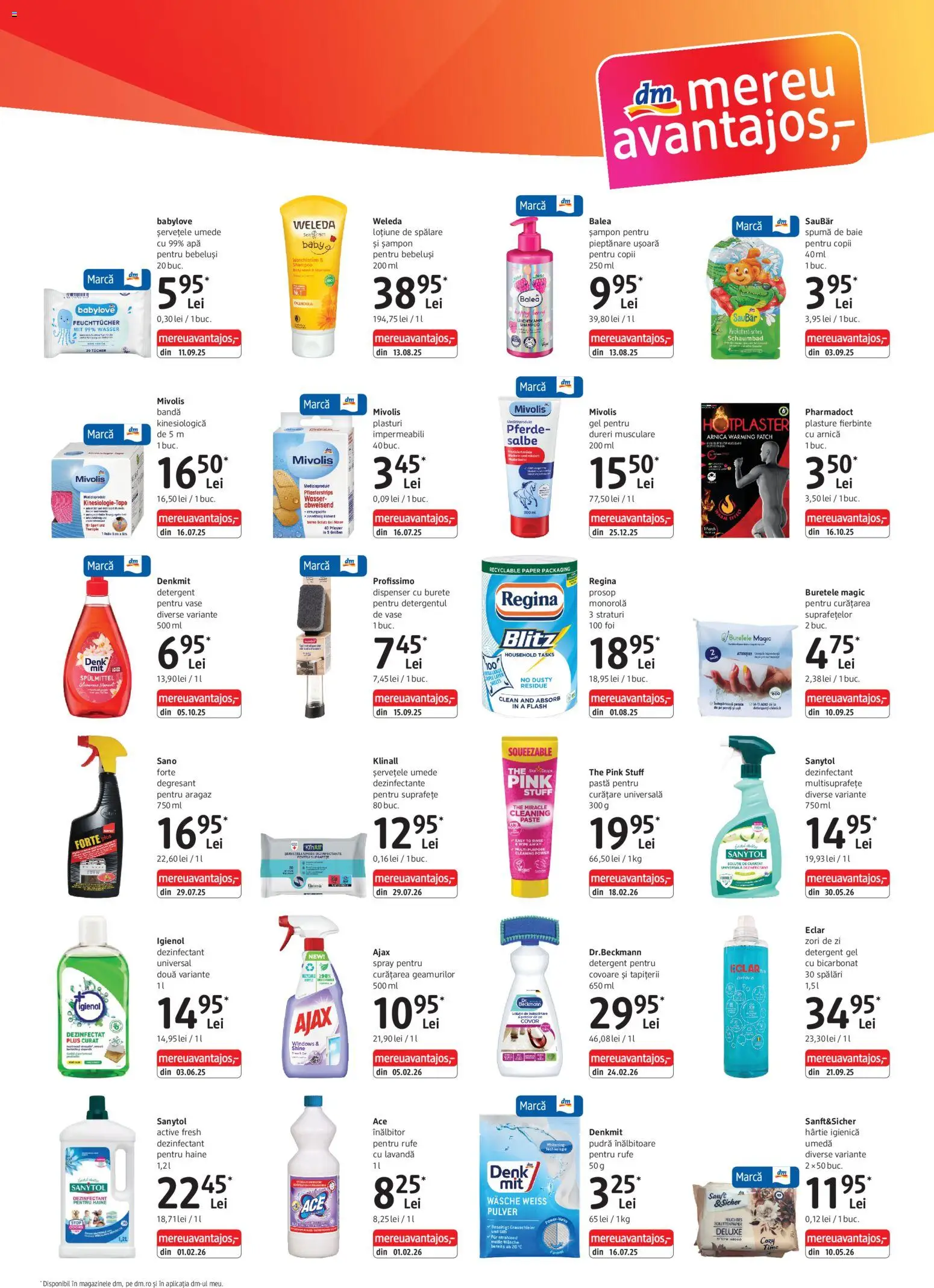 Catalog DM Drogerie Markt 9 Iulie - 3 August 2026 | Pagina 3 | Produse: Plasturi, Pomelo, Covor, Spumă de baie