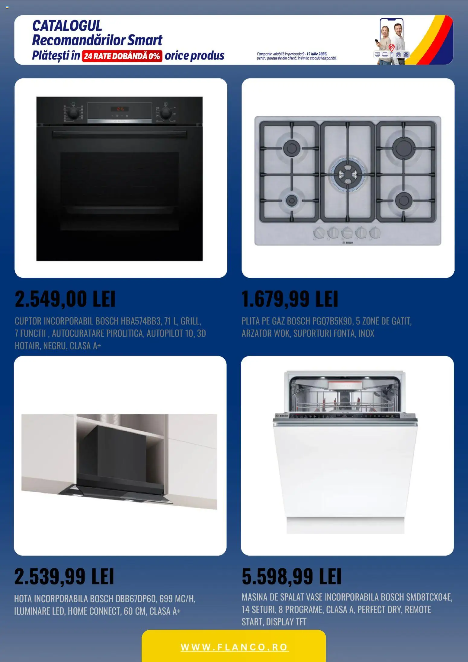 Catalog Flanco 9 - 14 Iulie 2026 | Pagina 3 | Produse: Hotă, Mașină De Spălat, Plită, Mașină De Spălat Vase