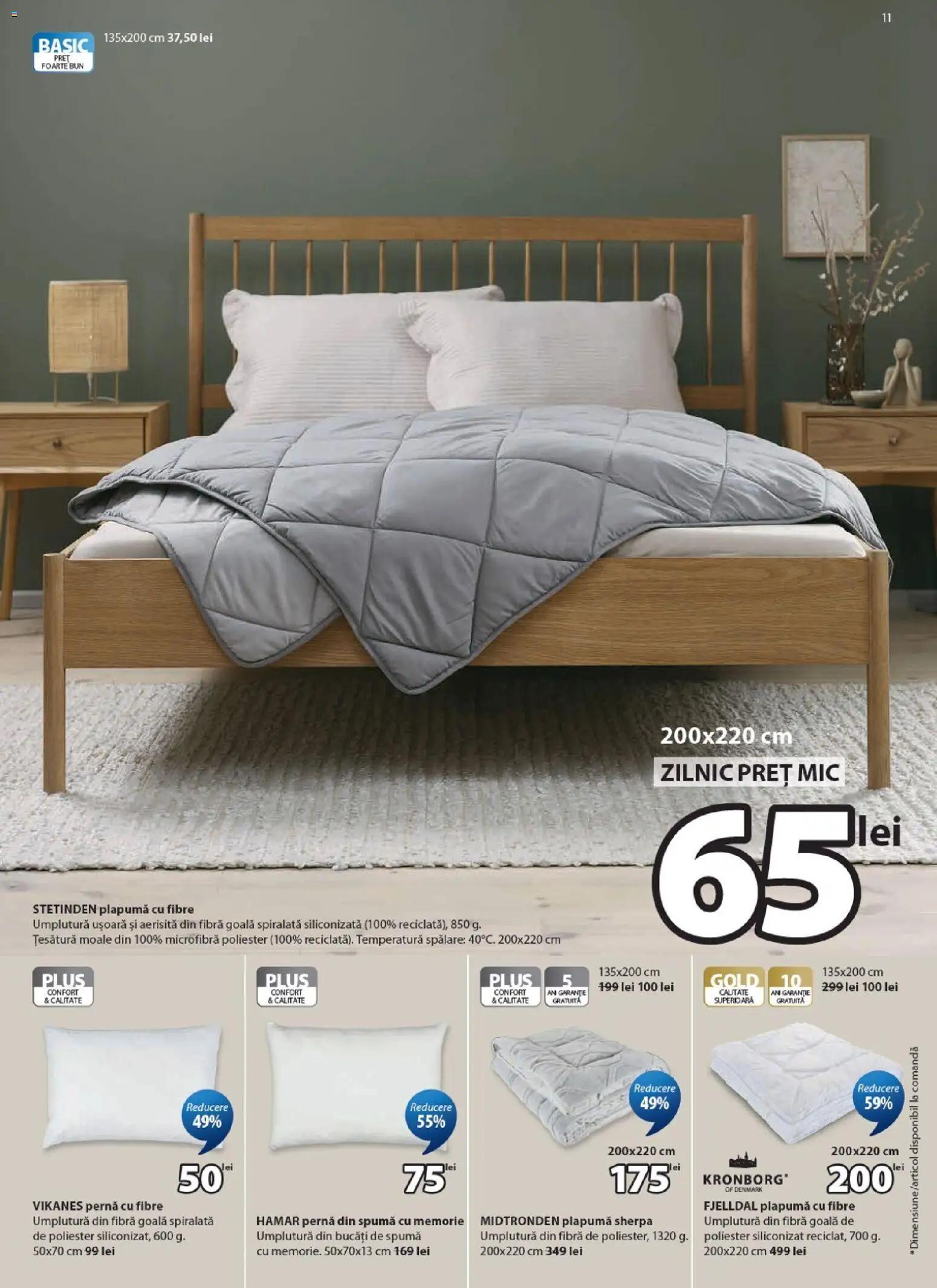 Catalog JYSK 9 - 24 Iulie 2026 | Pagina 11 | Produse: Memorie, Pernă, Plapumă