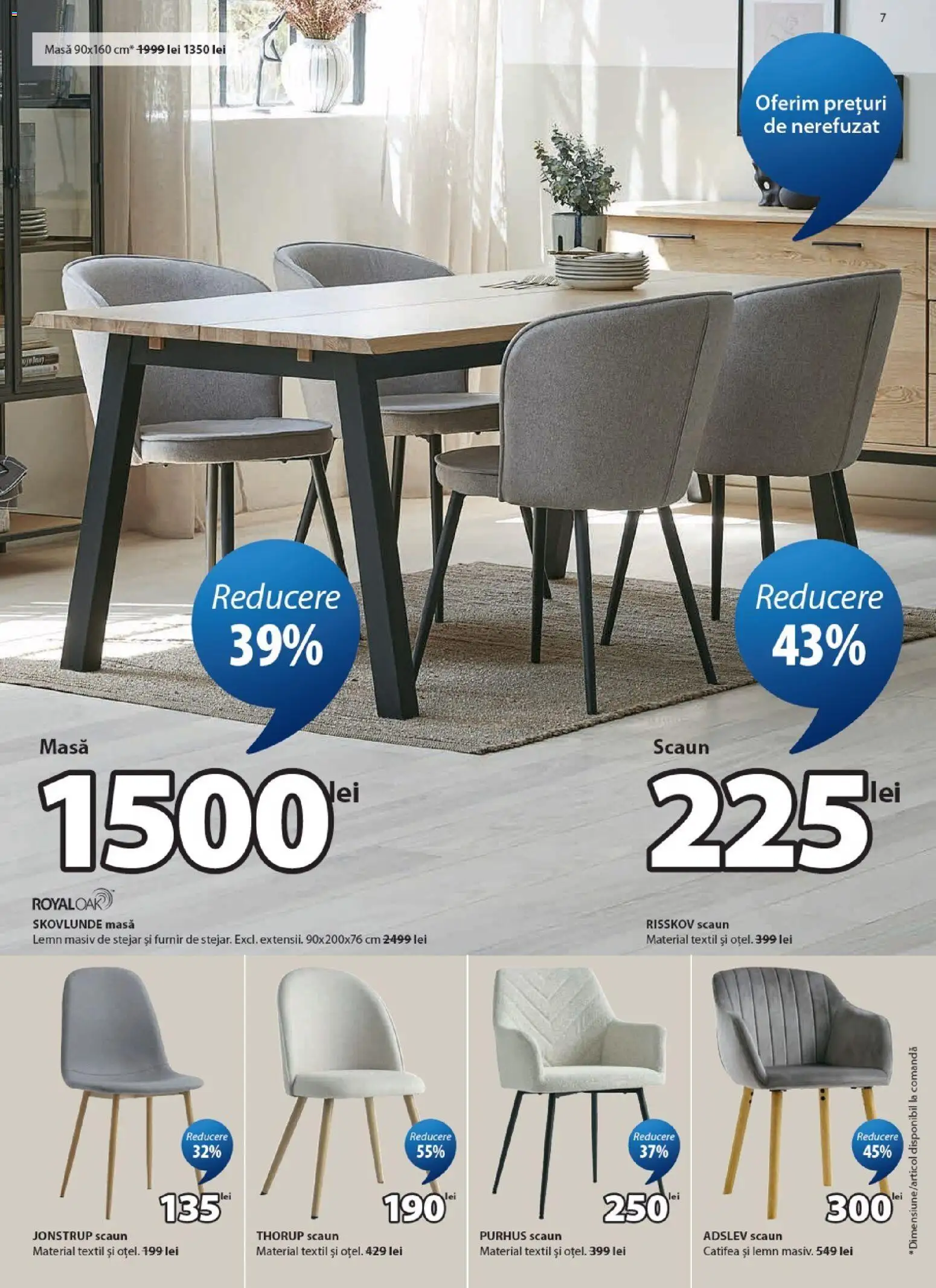 Catalog JYSK 9 - 24 Iulie 2026 | Pagina 7 | Produse: Masă, Scaun