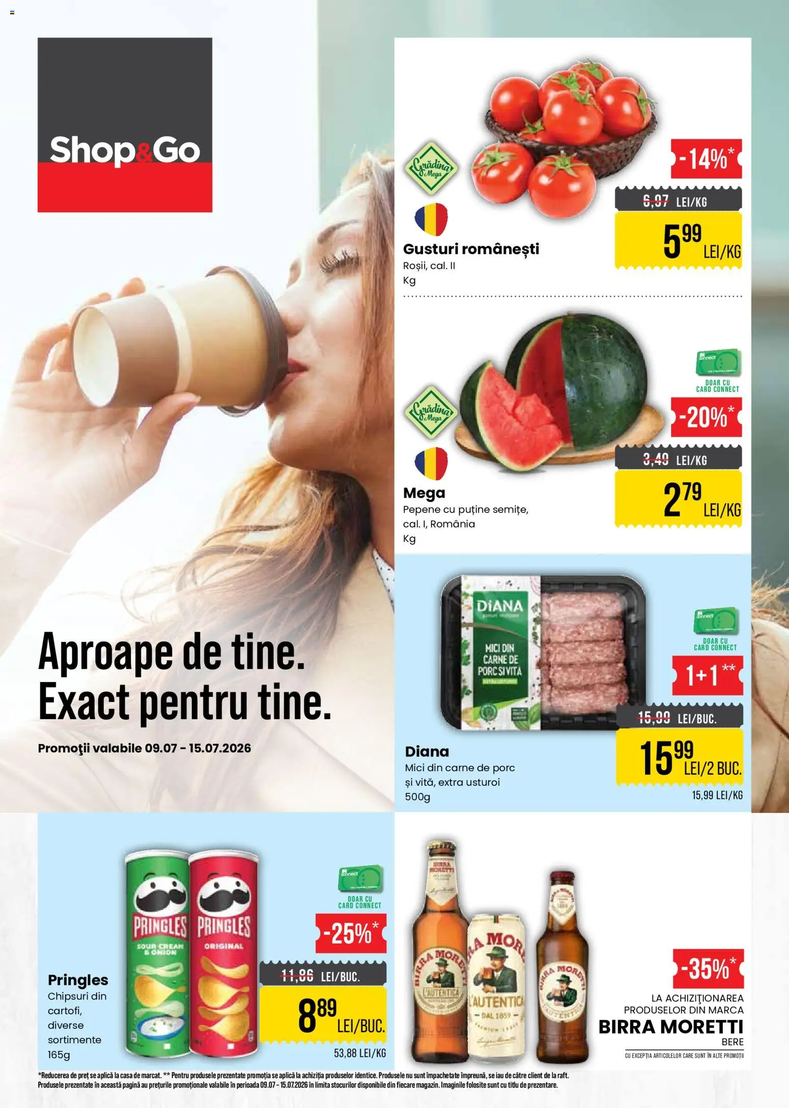 Catalog Mega Image 9 - 14 Iulie 2026 | Pagina 1 | Produse: Mici, Bere, Chipsuri, Usturoi