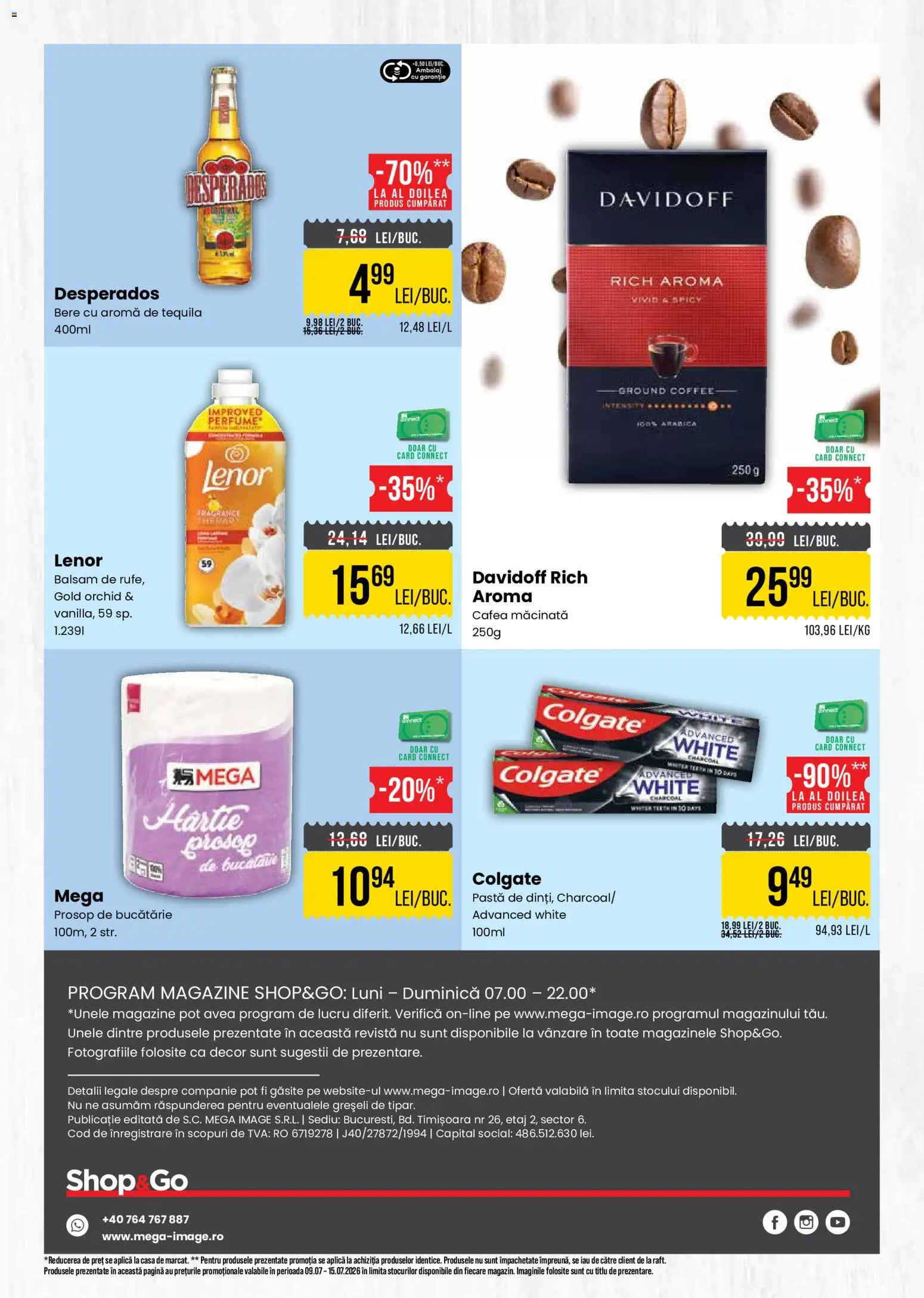 Catalog Mega Image 9 - 14 Iulie 2026 | Pagina 4 | Produse: Bucătărie, Balsam, Cafea, Bere