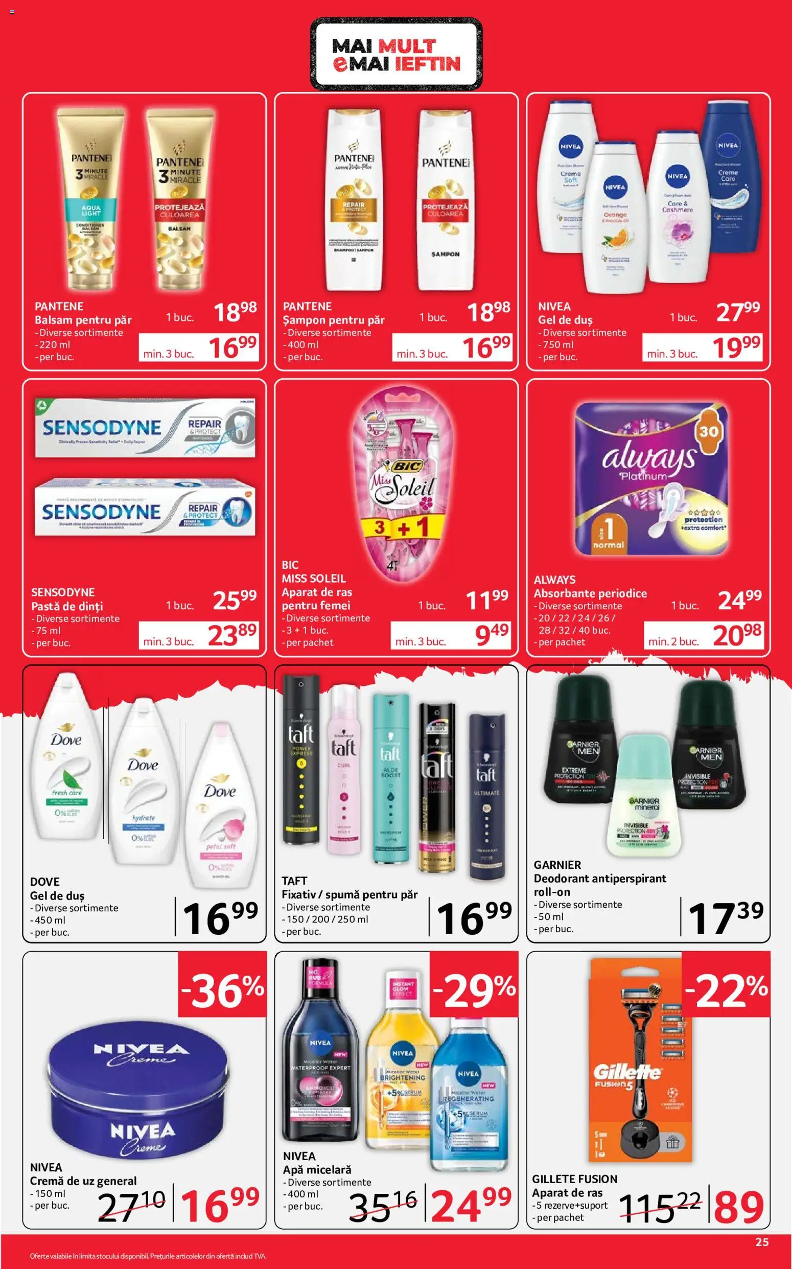 Catalog Selgros 10 - 22 Iulie 2026 | Pagina 25 | Produse: Spumă pentru păr, Aparat De Ras, Duș, Deodorant
