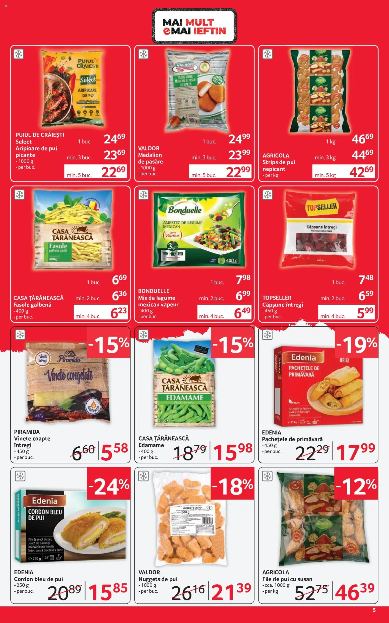 Catalog Selgros 10 - 22 Iulie 2026 | Pagina 5 | Produse: Hacıyatmaz Kedi Oyuncağı, Cordon bleu, Legume, Gouda