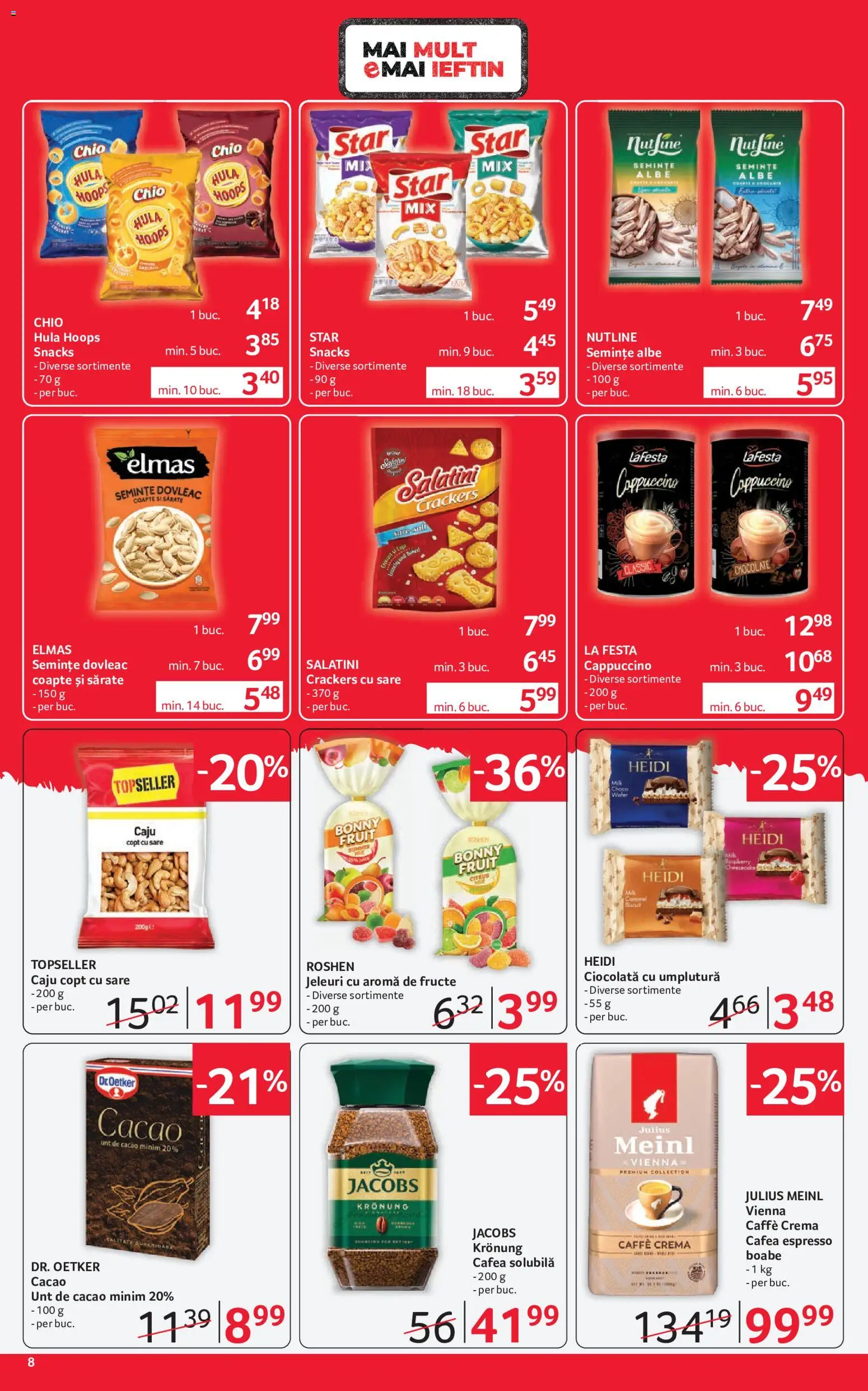 Catalog Selgros 10 - 22 Iulie 2026 | Pagina 8 | Produse: Dovleac, Semințe, Fructe, Sare