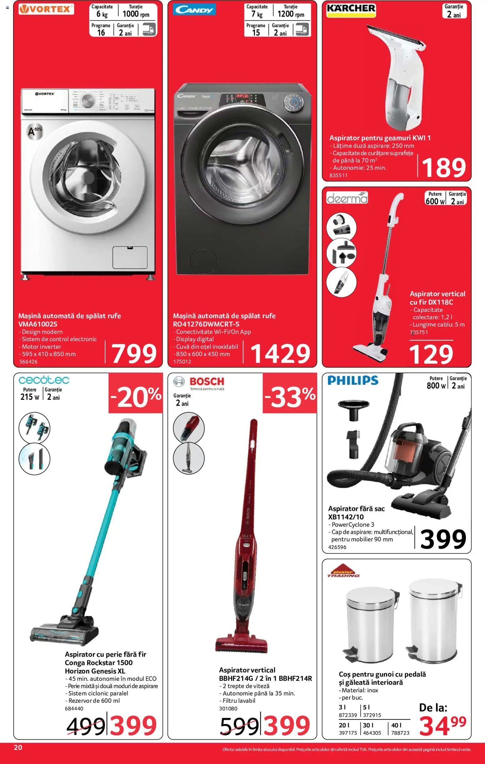 Catalog Selgros 10 - 22 Iulie 2026 | Pagina 20 | Produse: Enginar, Aspirator, Coș, Perie