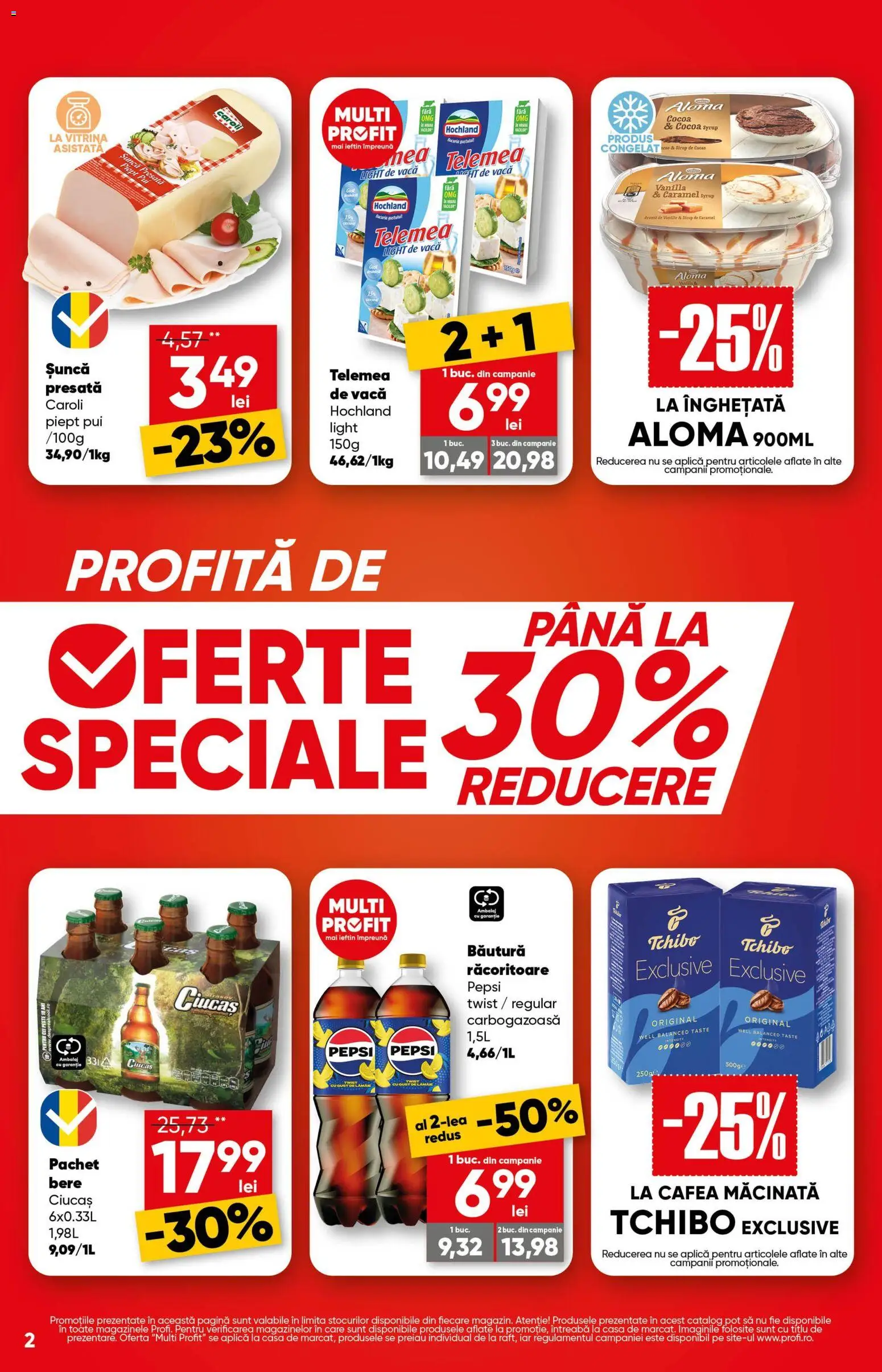 Catalog Profi 8 - 20 Iulie 2026 | Pagina 2 | Produse: Hacıyatmaz Kedi Oyuncağı, Vitrină, Bere, Cacao