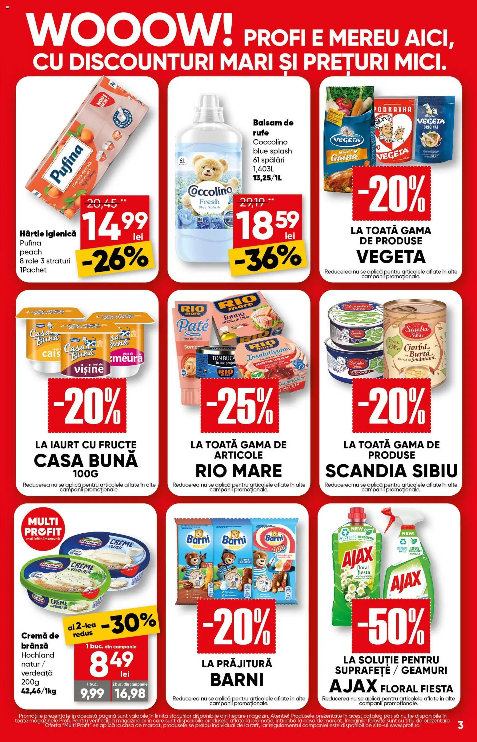 Catalog Profi 8 - 20 Iulie 2026 | Pagina 3 | Produse: Pară, Pate, Lapte, Balsam de rufe