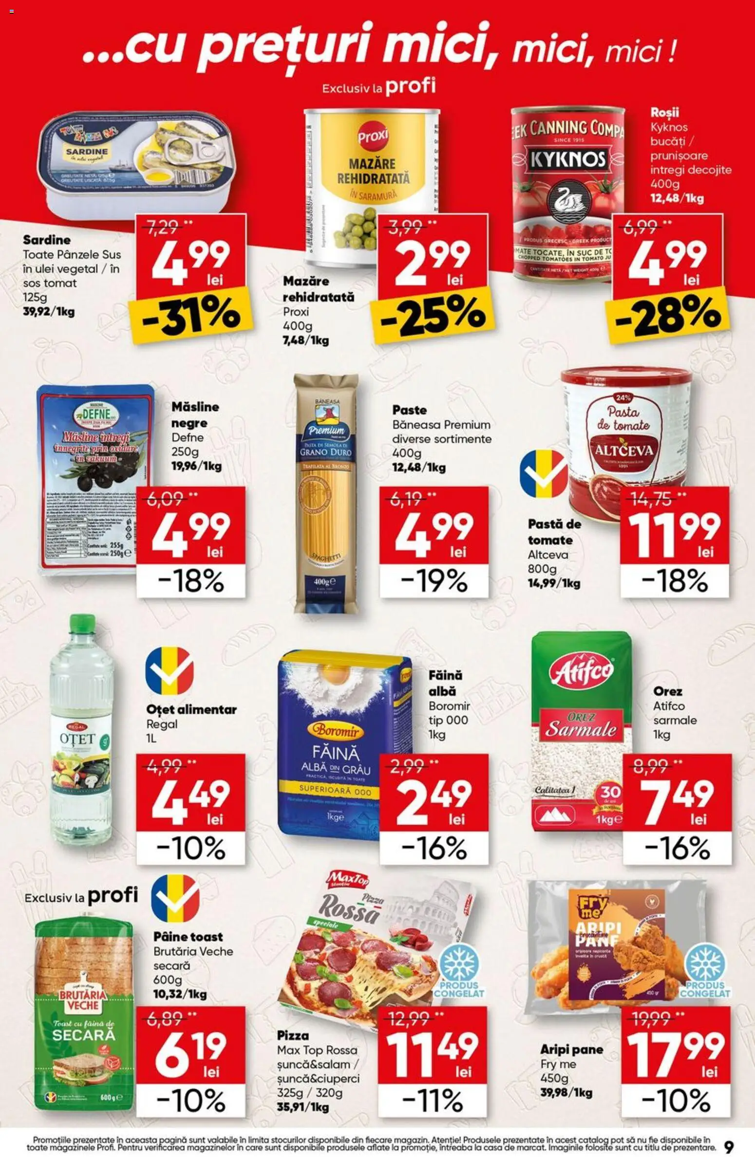 Catalog Profi 8 - 20 Iulie 2026 | Pagina 9 | Produse: Suc, Făină, Orez, Paste