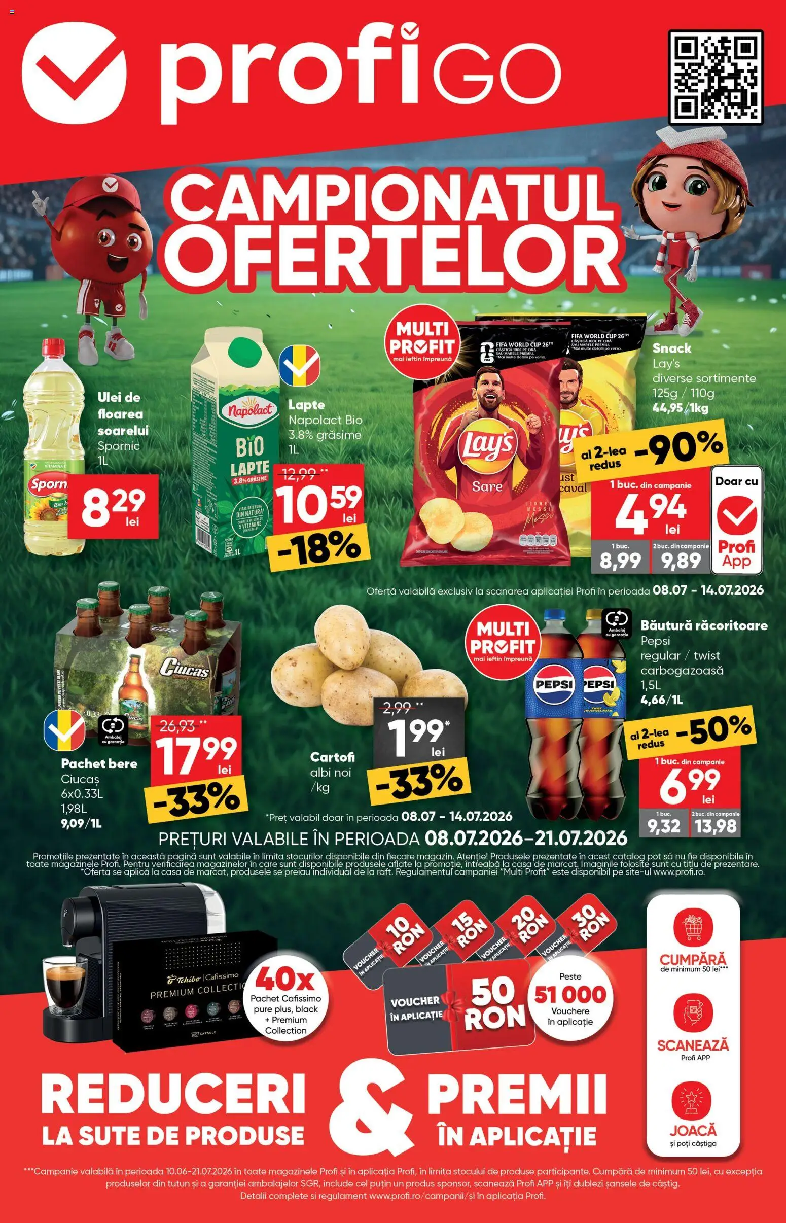 Catalog Profi 8 - 20 Iulie 2026 | Pagina 1 | Produse: Şerit ödül, Lapte, Bere, Cartofi