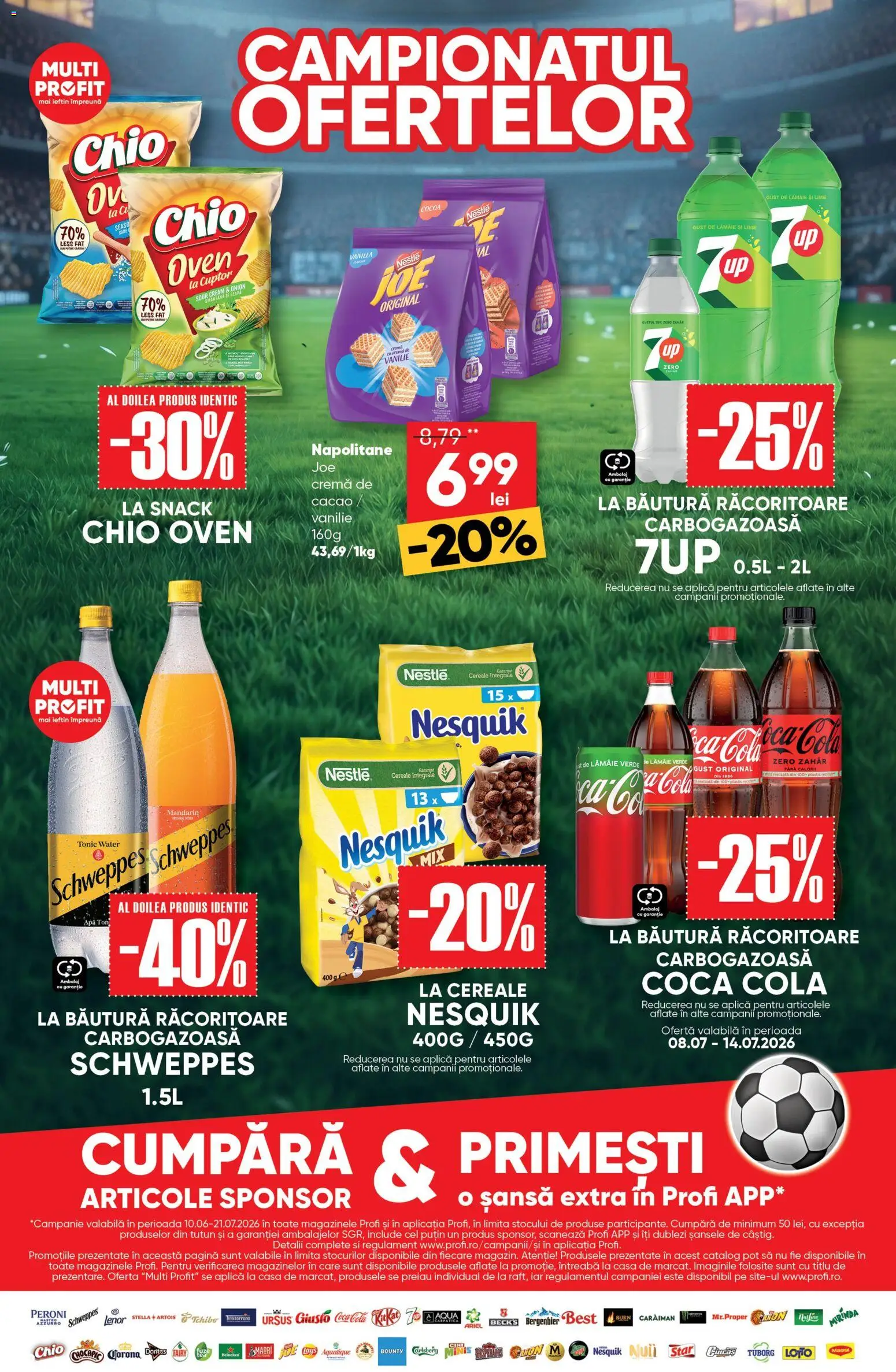 Catalog Profi 8 - 20 Iulie 2026 | Pagina 2 | Produse: Napolitane, Amerikan servis, Cacao, Lămâie