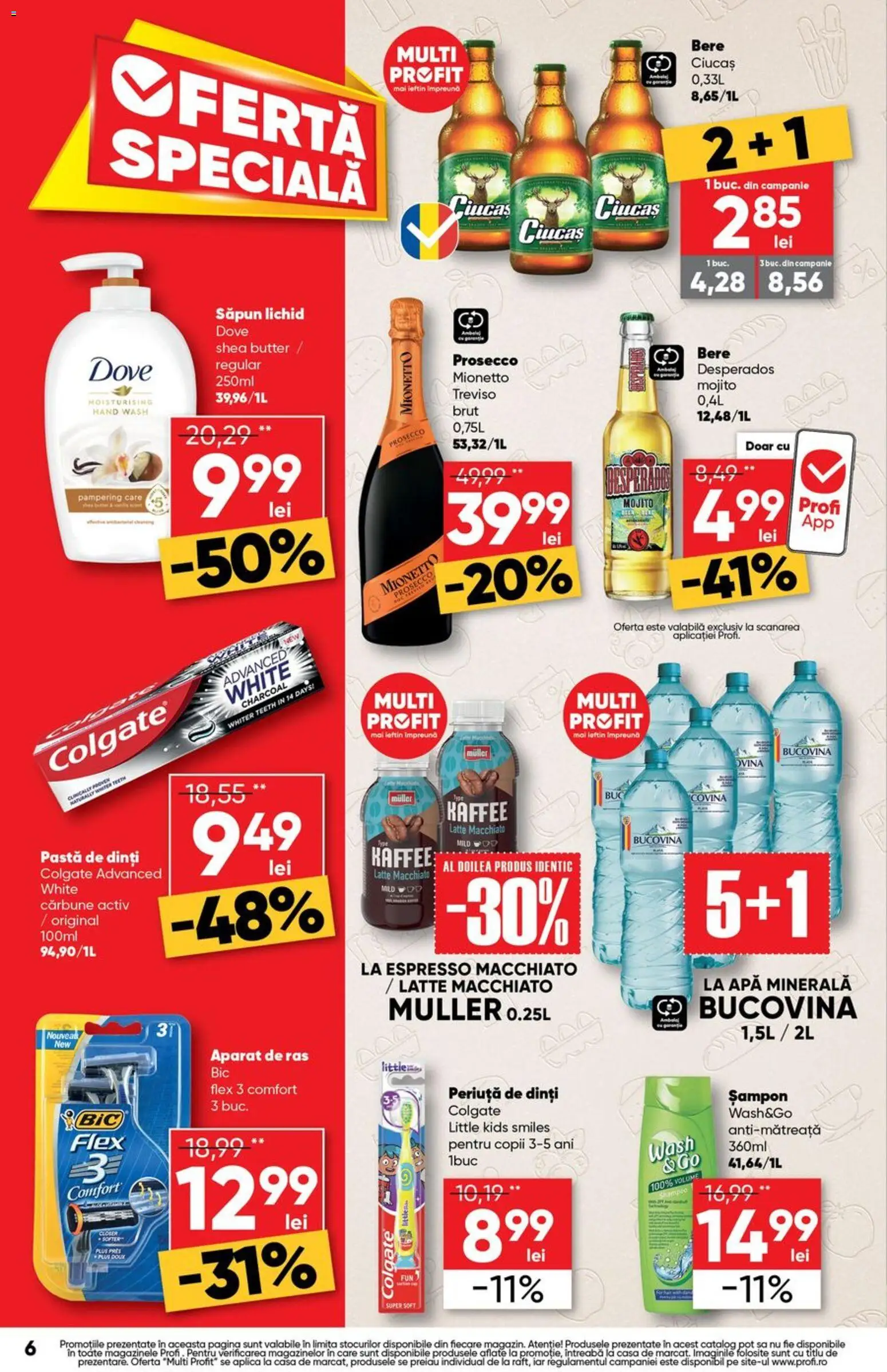 Catalog Profi 8 - 20 Iulie 2026 | Pagina 6 | Produse: Prosecco, Pastă de dinți, Periuță de dinți, Săpun lichid