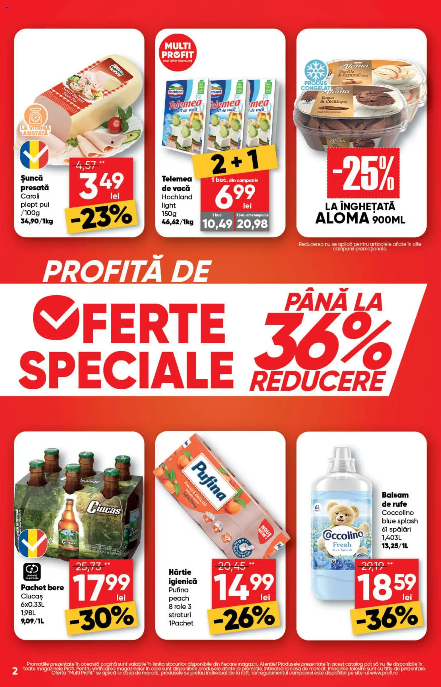 Catalog Profi 8 - 20 Iulie 2026 | Pagina 2 | Produse: Piersică, Vitrină, Bere, Înghețată