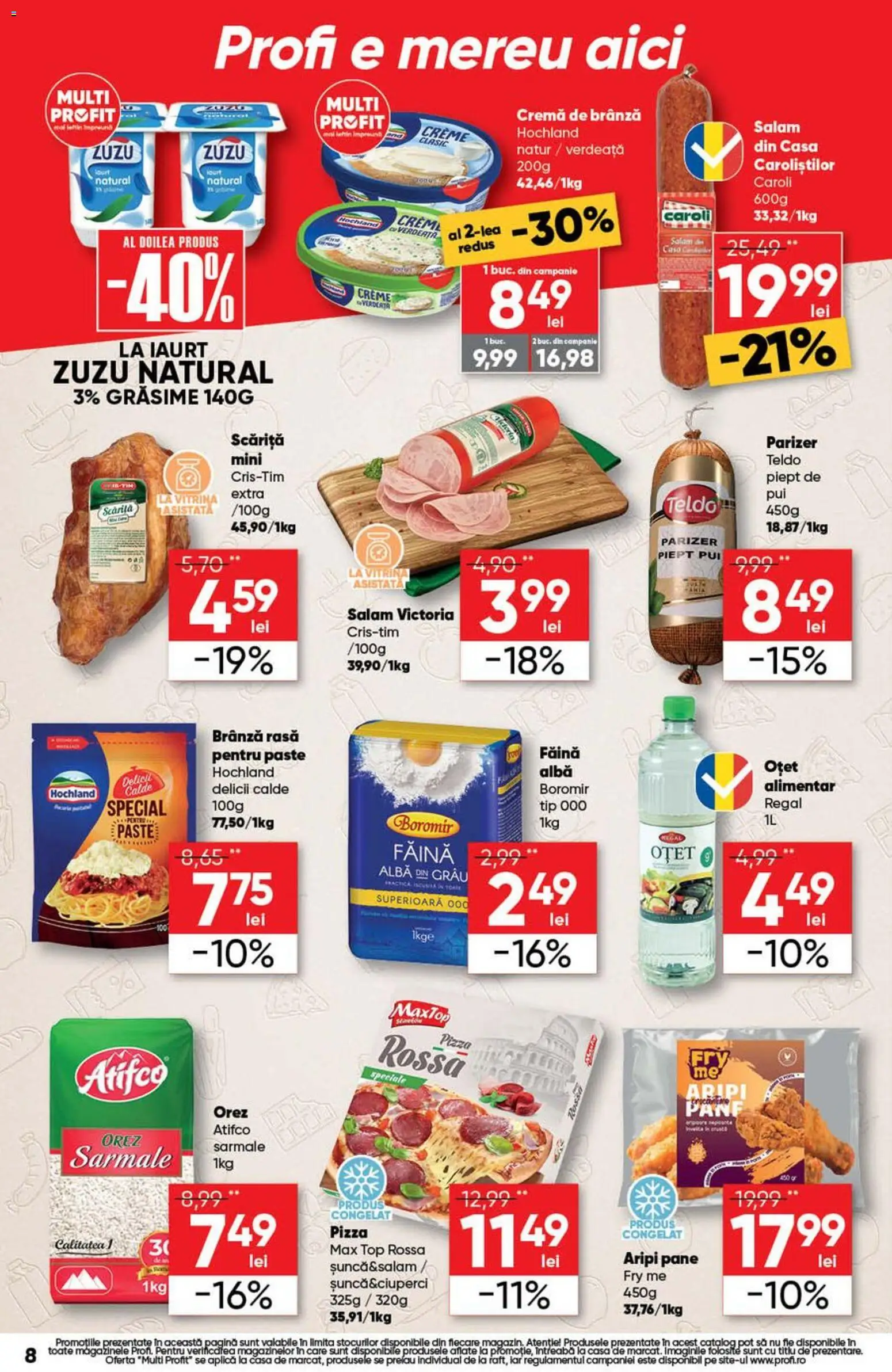 Catalog Profi 8 - 20 Iulie 2026 | Pagina 8 | Produse: Vitrină, Iaurt, Salam, Orez