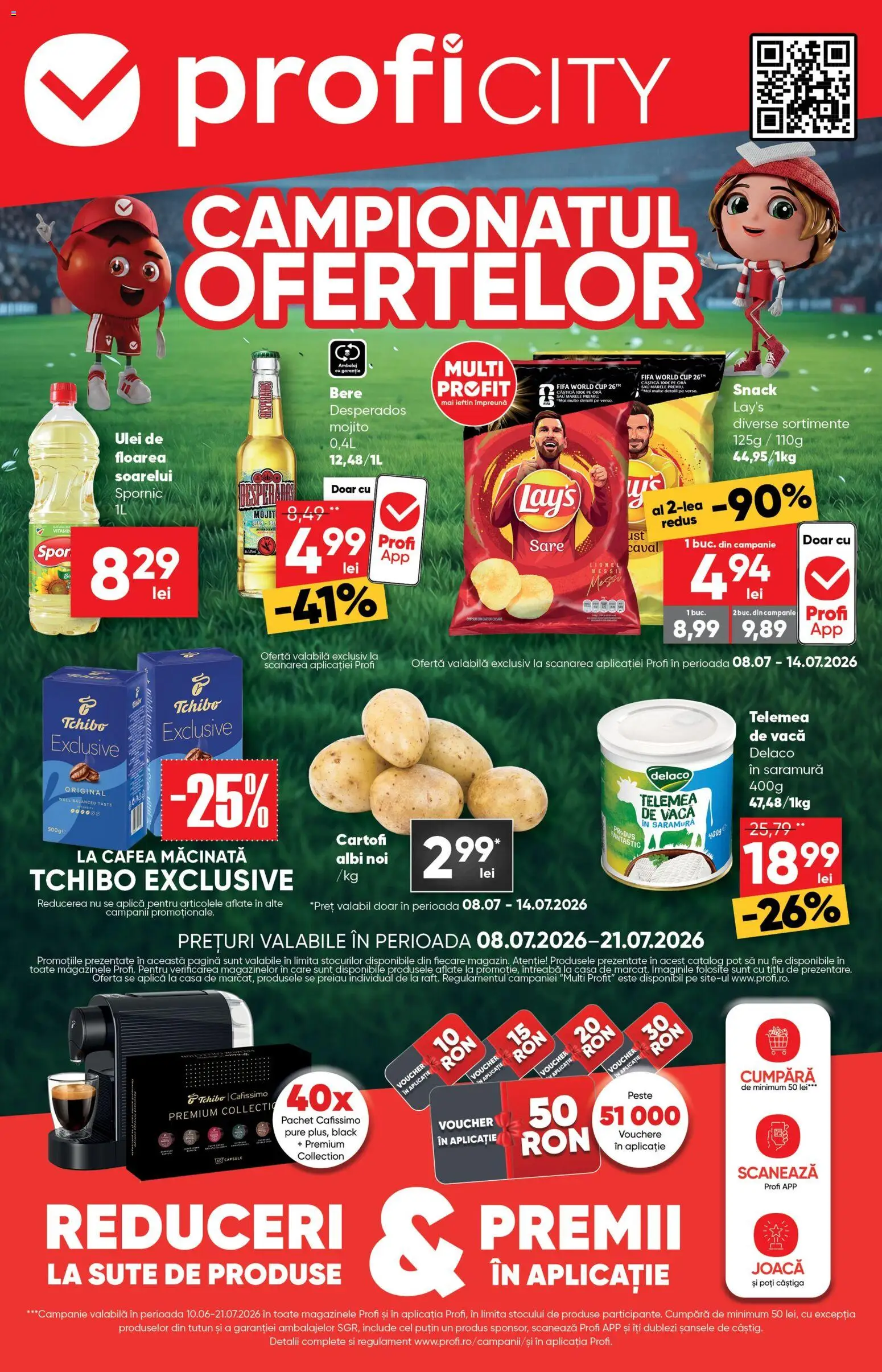 Catalog Profi 8 - 20 Iulie 2026 | Pagina 1 | Produse: Cafea, Cartofi, Bant, Sare