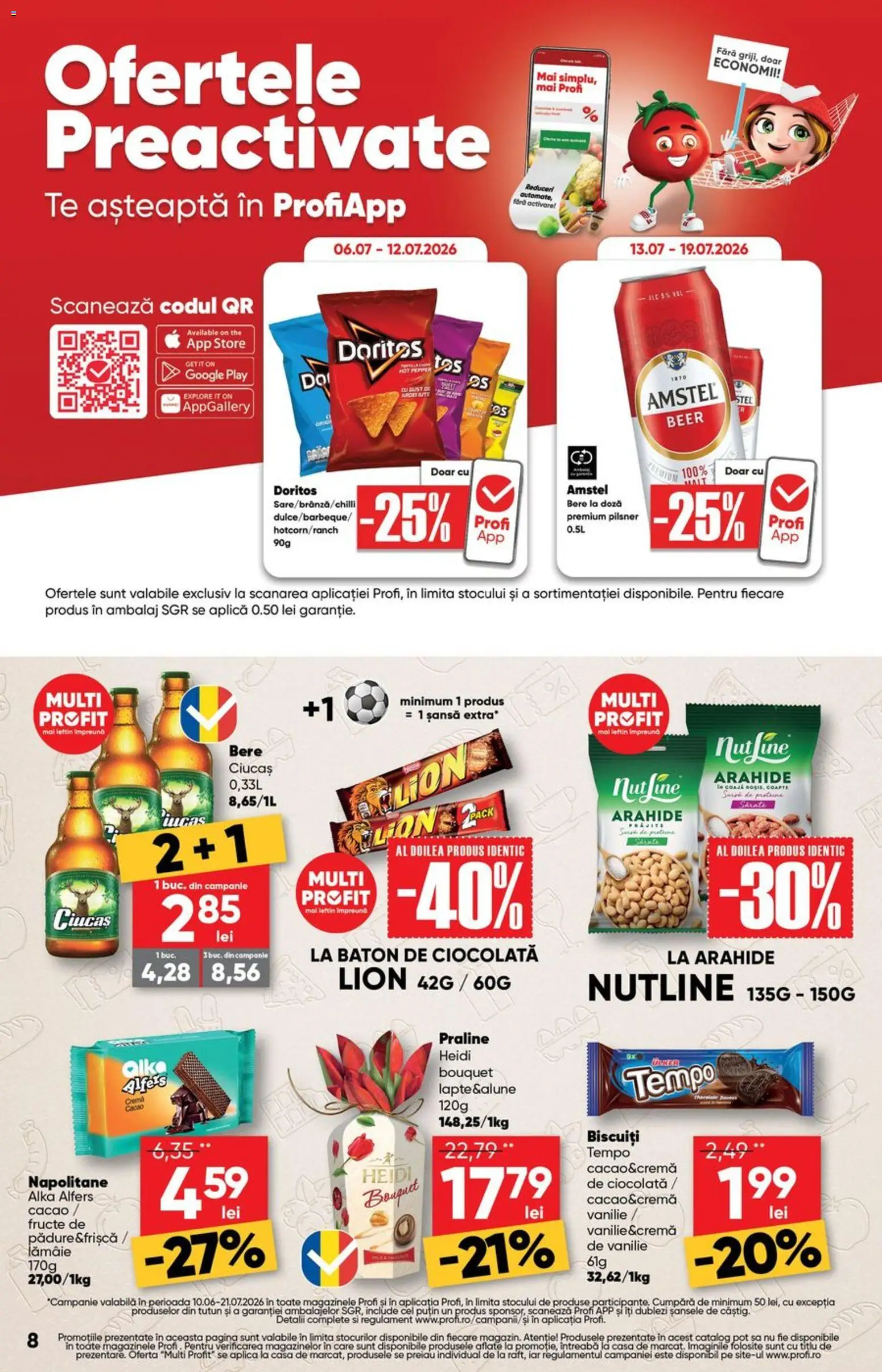 Catalog Profi 8 - 20 Iulie 2026 | Pagina 8 | Produse: Alune, Praline, Ciocolată, Frișcă
