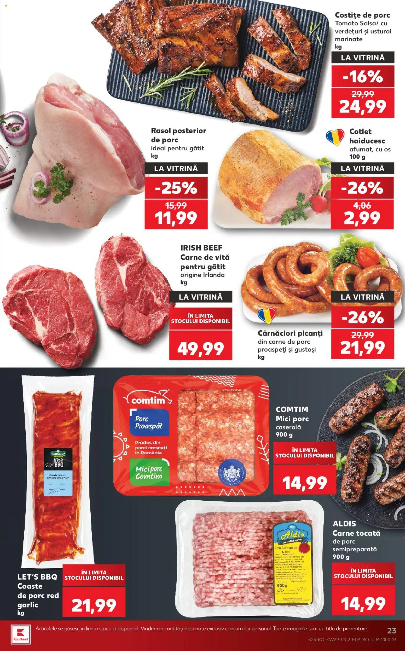 Catalog Kaufland 15 - 20 Iulie 2026 | Pagina 23 | Produse: Vitrină, Mici, Carne De Porc, Usturoi