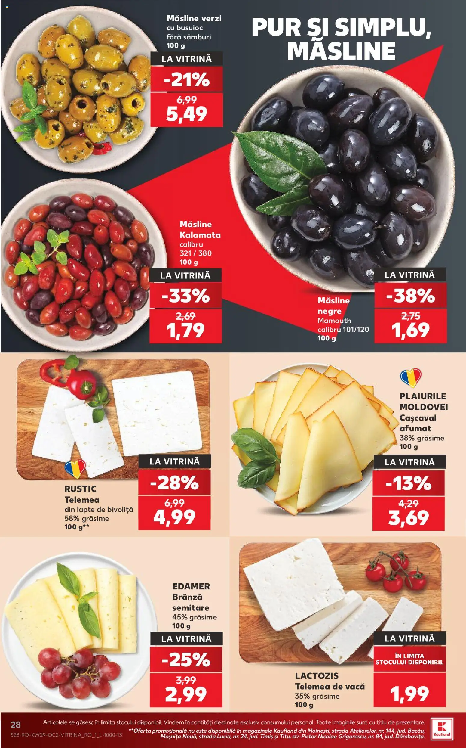 Catalog Kaufland 15 - 20 Iulie 2026 | Pagina 28 | Produse: Vitrină, Cașcaval, Lapte, Brânză