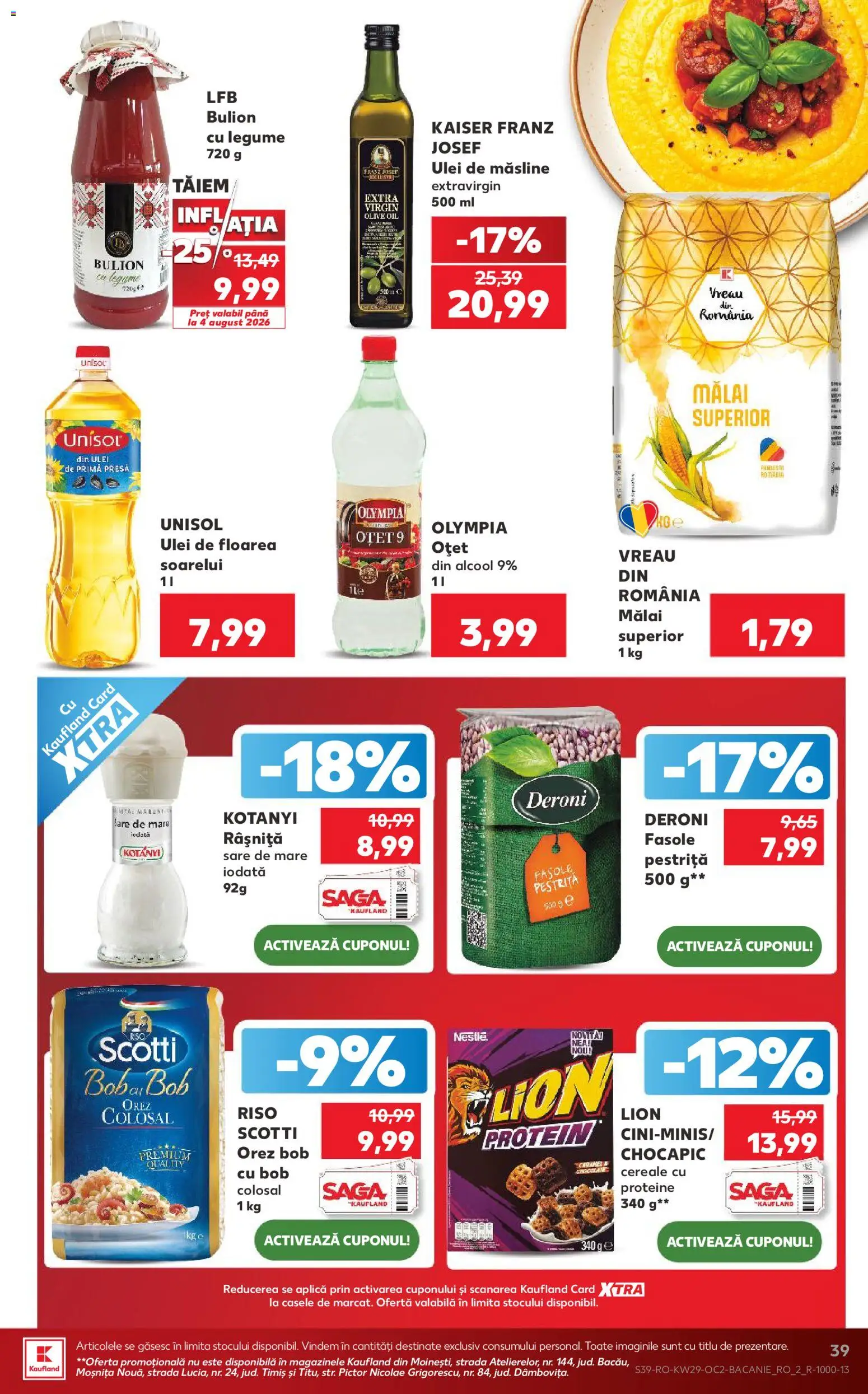 Catalog Kaufland 15 - 20 Iulie 2026 | Pagina 39 | Produse: Oțet, Orez, Cereale, Legume