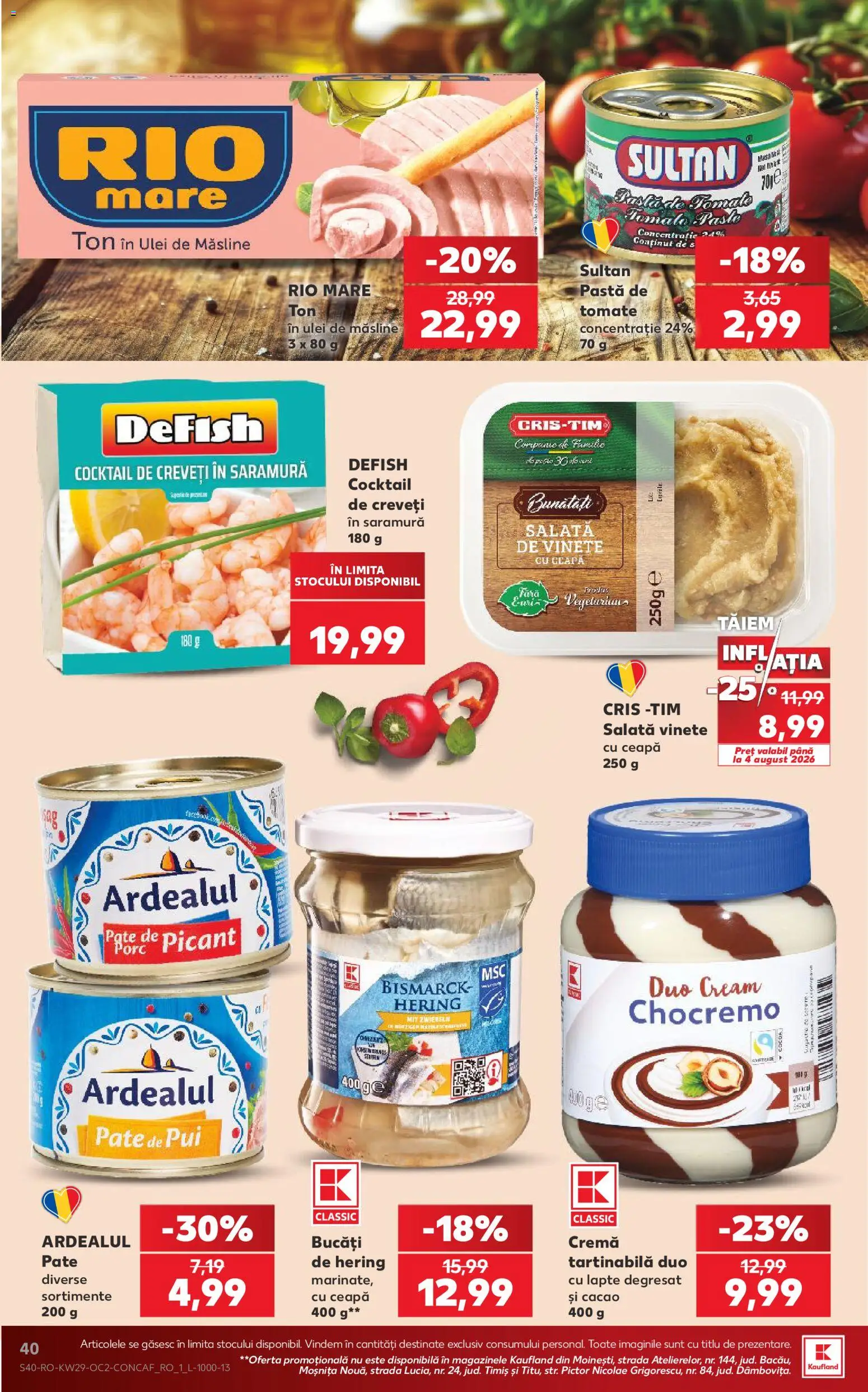 Catalog Kaufland 15 - 20 Iulie 2026 | Pagina 40 | Produse: Masă, Lapte, Cremă, Cacao