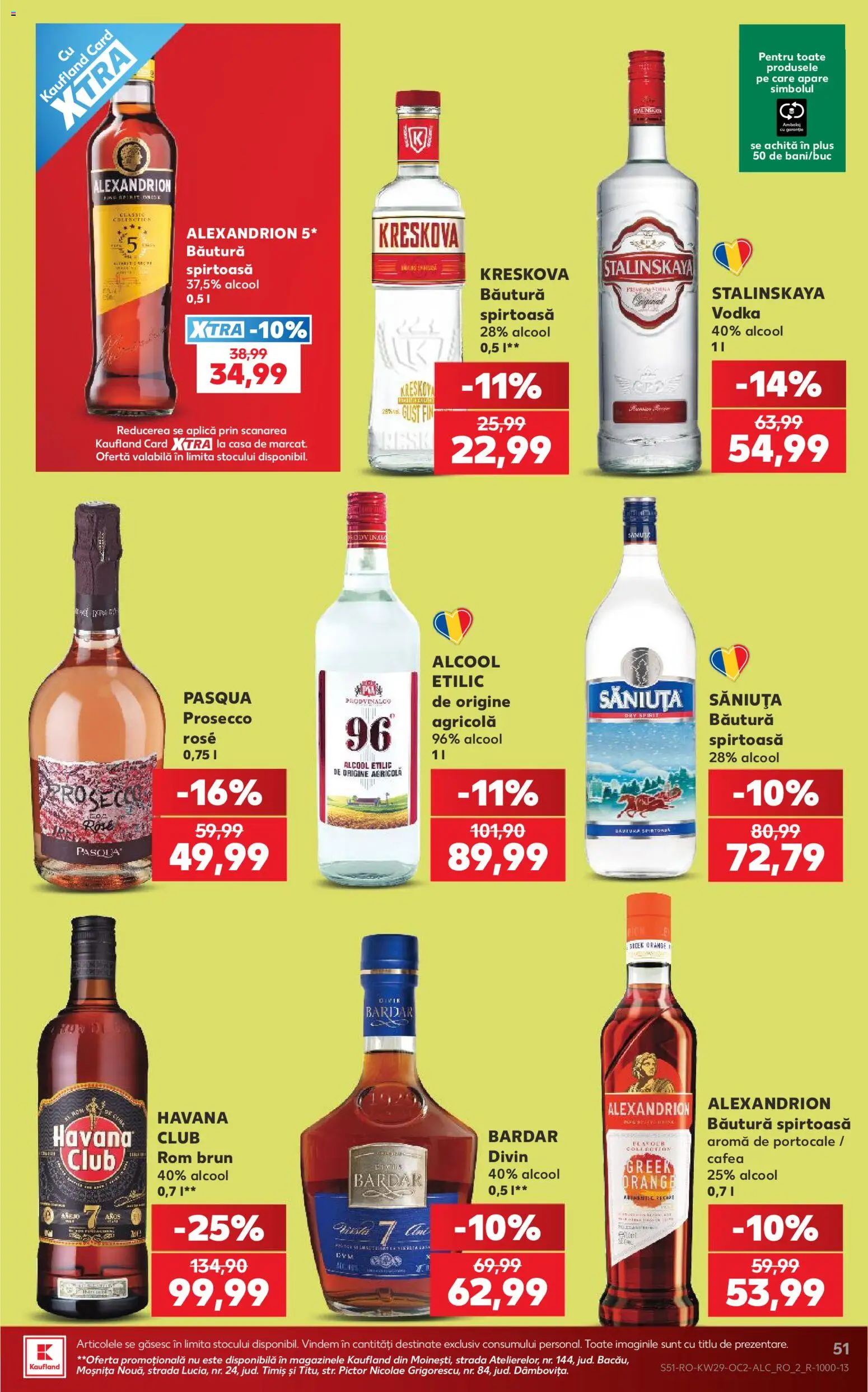 Catalog Kaufland 15 - 20 Iulie 2026 | Pagina 51 | Produse: Cafea, Portocale, Rom, Vodka