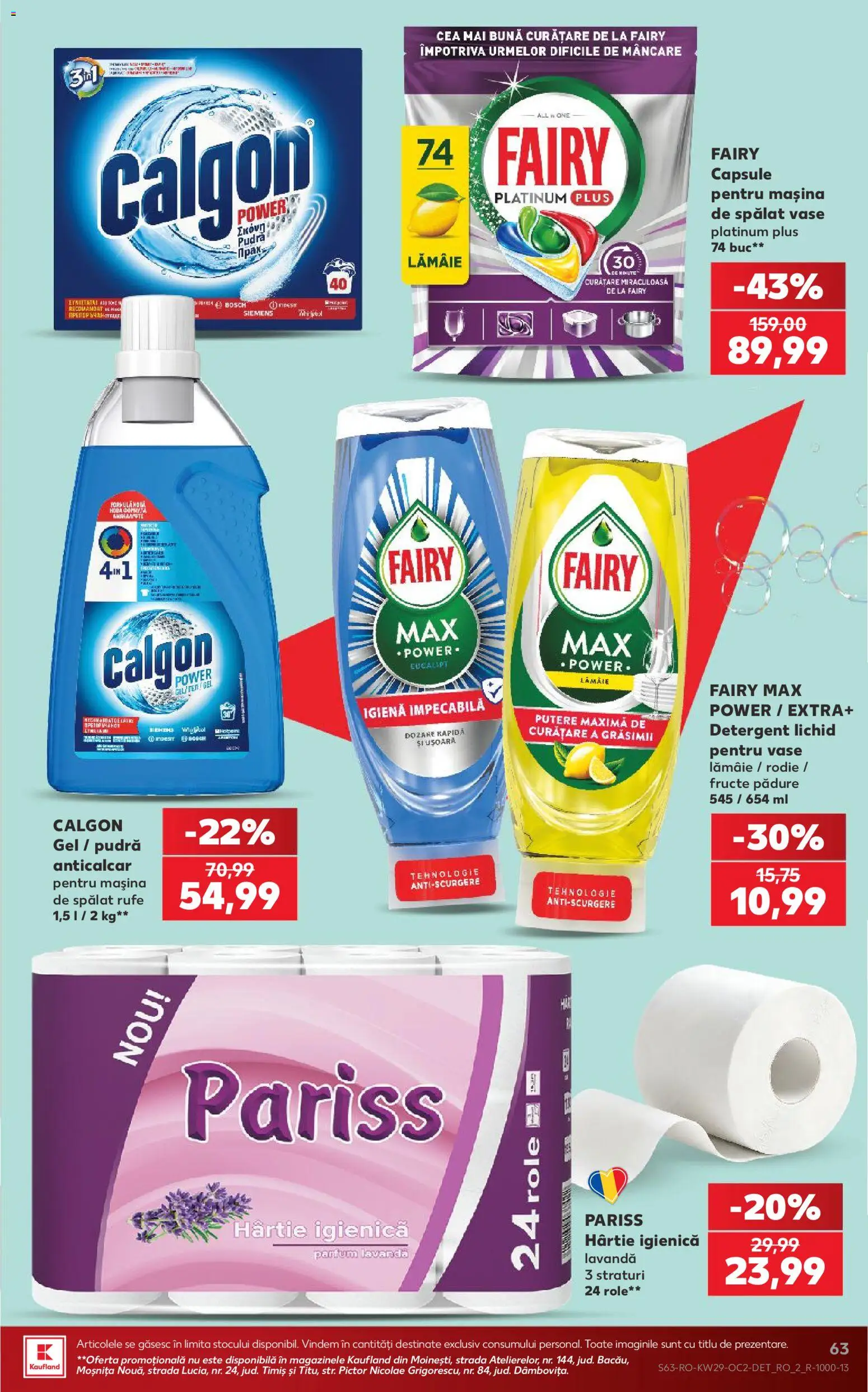Catalog Kaufland 15 - 20 Iulie 2026 | Pagina 63 | Produse: Role, Pudră, Detergent, Fructe