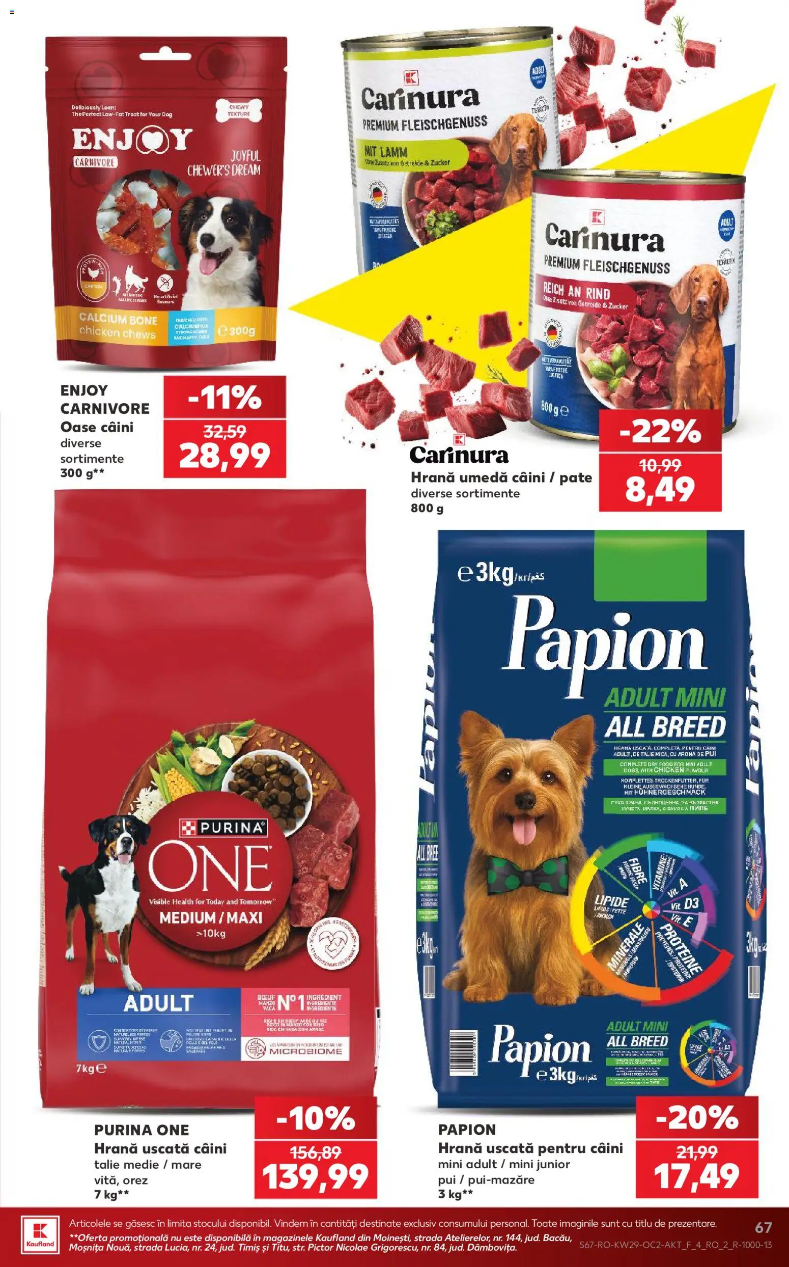 Catalog Kaufland 15 - 20 Iulie 2026 | Pagina 67 | Produse: Masaüstü kılıfı, Hacıyatmaz Kedi Oyuncağı, Pate, Orez