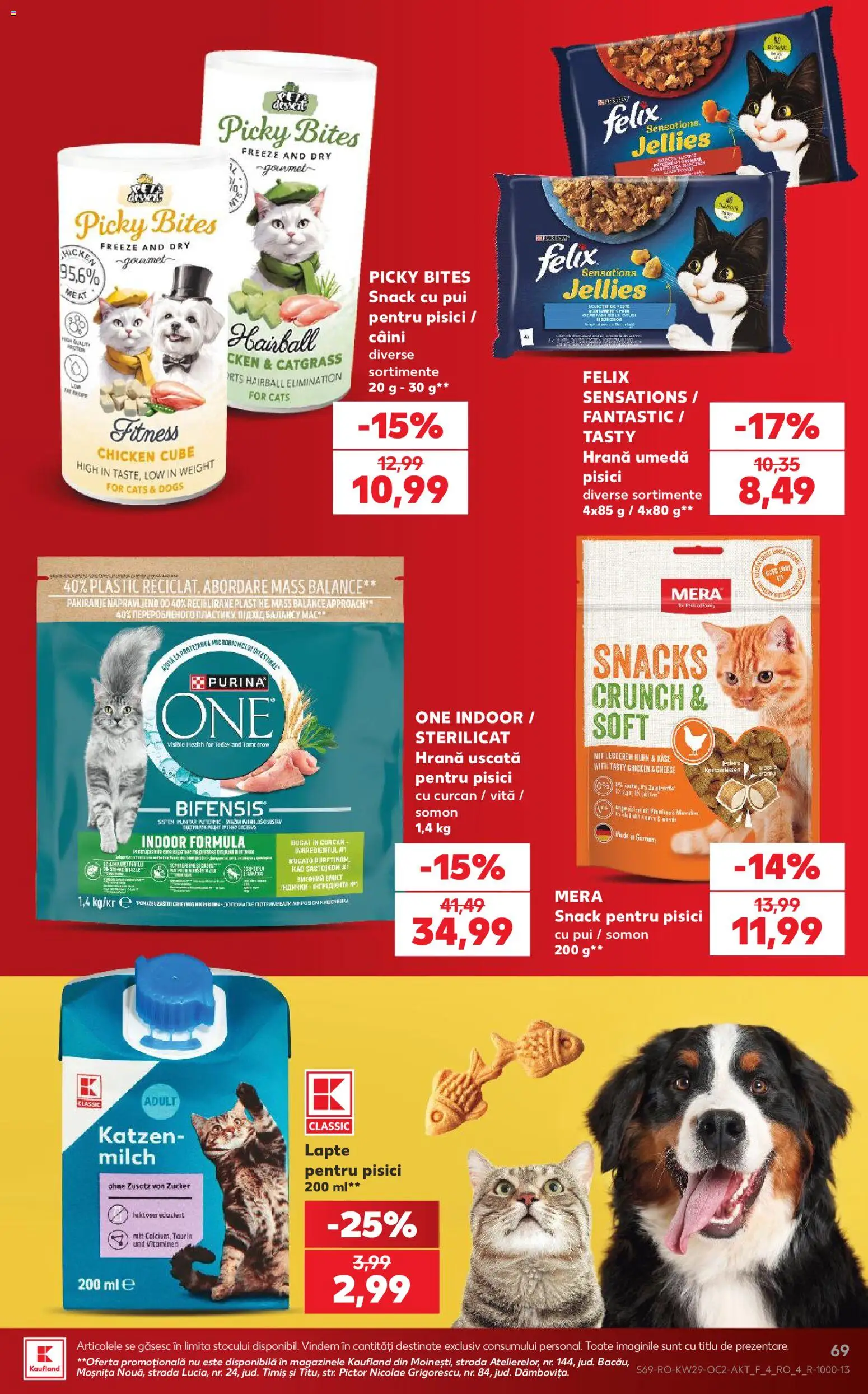 Catalog Kaufland 15 - 20 Iulie 2026 | Pagina 69 | Produse: Hacıyatmaz Kedi Oyuncağı, Lapte