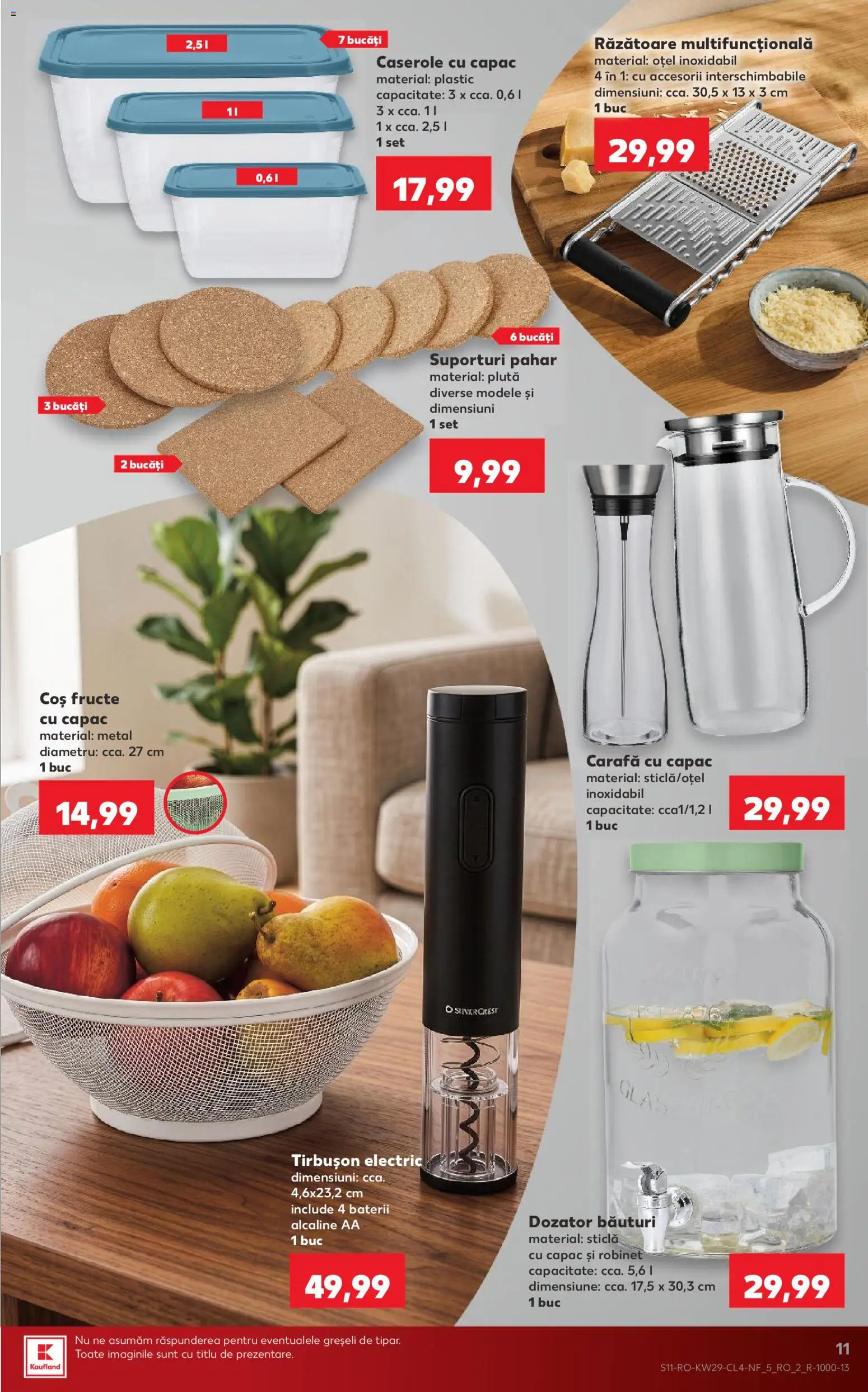 Catalog Kaufland 15 - 20 Iulie 2026 | Pagina 11 | Produse: Caserole, Răzătoare, Carafă, Fructe