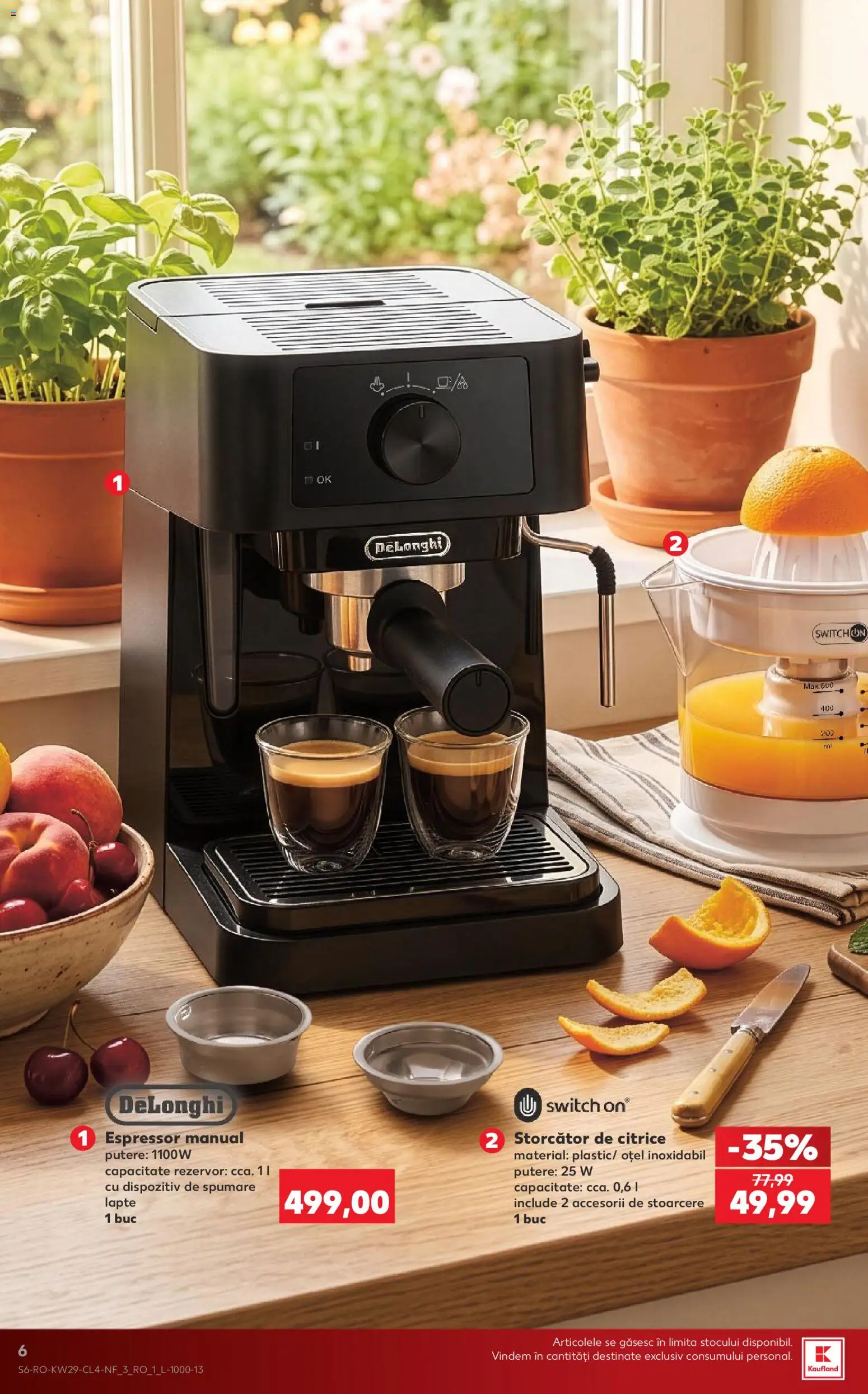 Catalog Kaufland 15 - 20 Iulie 2026 | Pagina 6 | Produse: Espressor, Storcător, Lapte