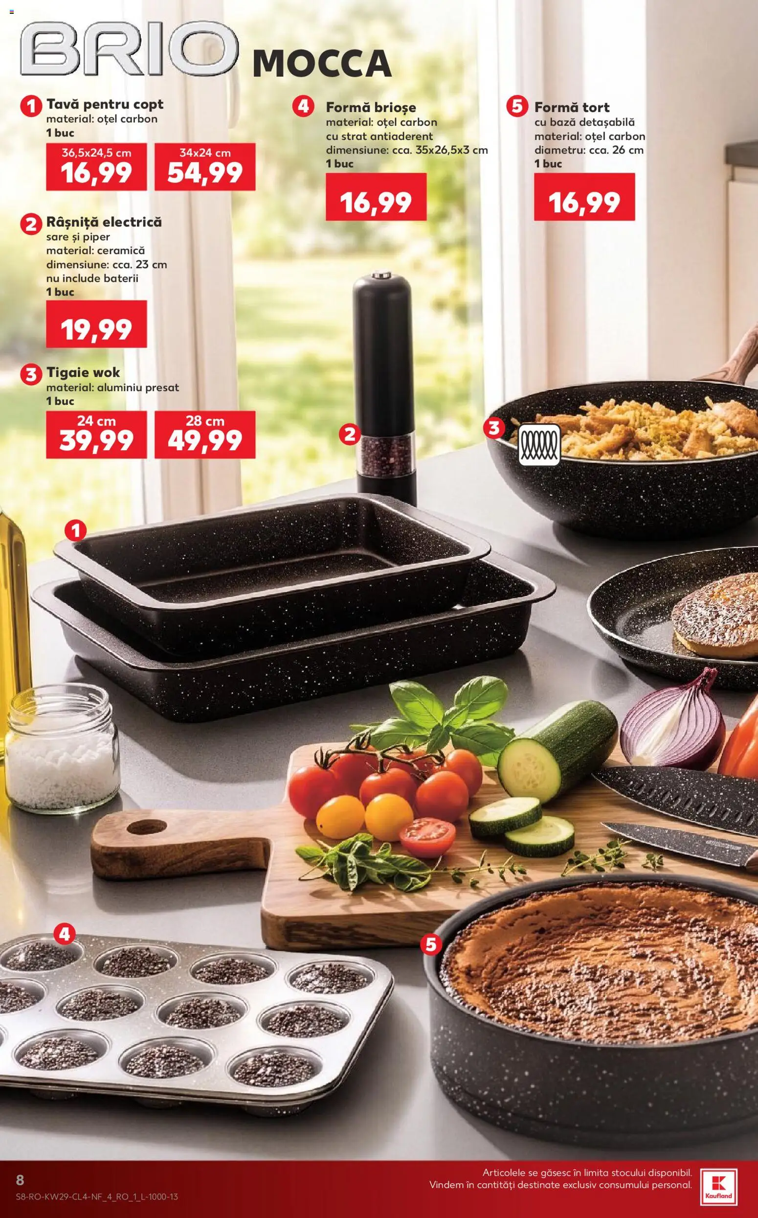 Catalog Kaufland 15 - 20 Iulie 2026 | Pagina 8 | Produse: Tigaie, Tort, Sare, Piper