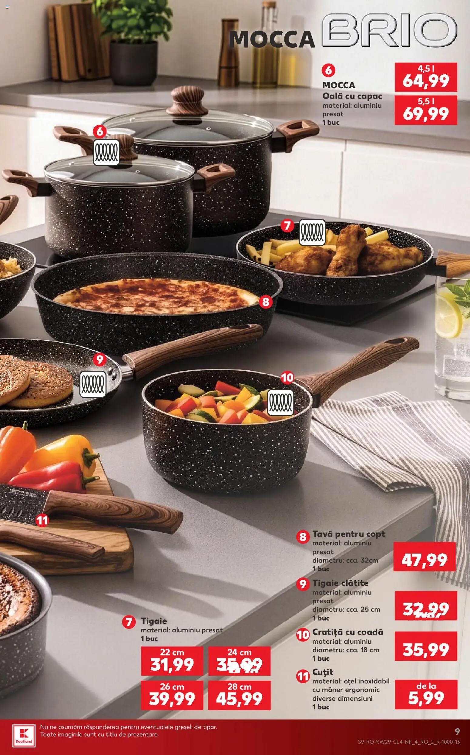 Catalog Kaufland 15 - 20 Iulie 2026 | Pagina 9 | Produse: Tigaie, Oală, Mâner, Cuțit