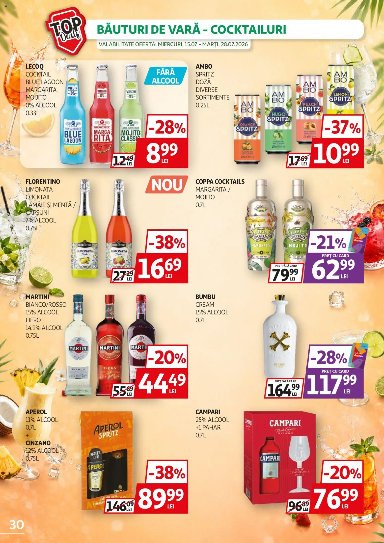 Catalog Auchan 15 - 27 Iulie 2026 | Pagina 30 | Produse: Yulaf, Cocktail, Căpșuni, Aperol