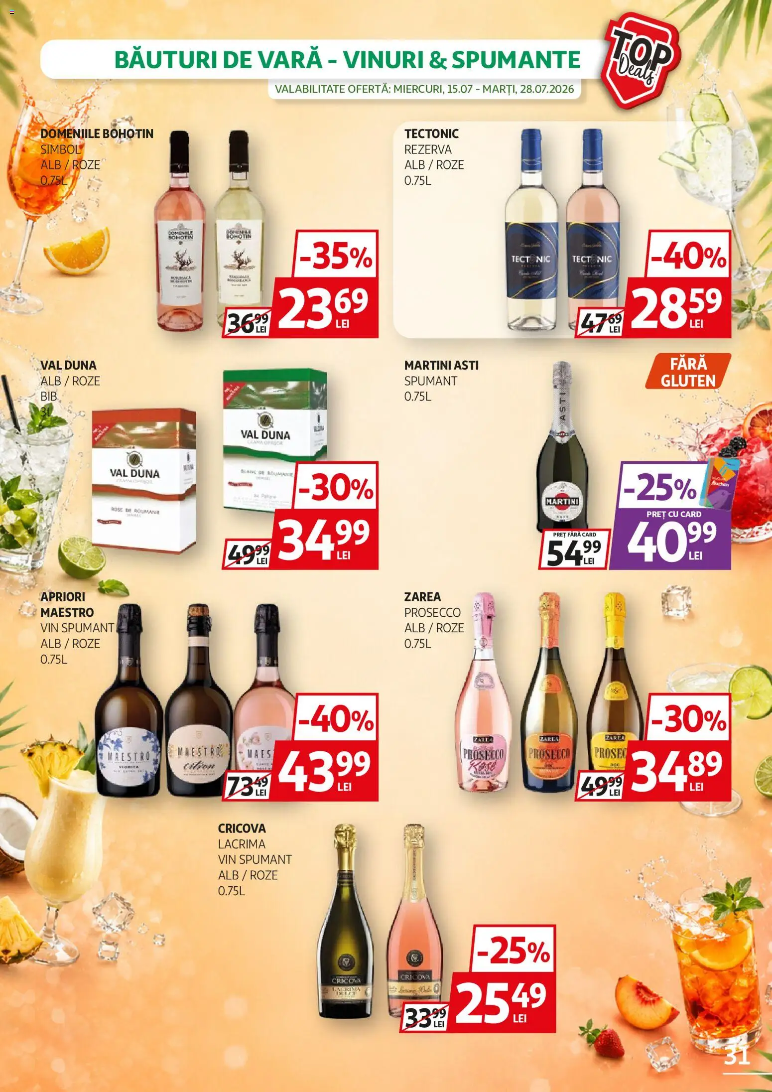 Catalog Auchan 15 - 27 Iulie 2026 | Pagina 31 | Produse: Yulaf, Prosecco, Vin