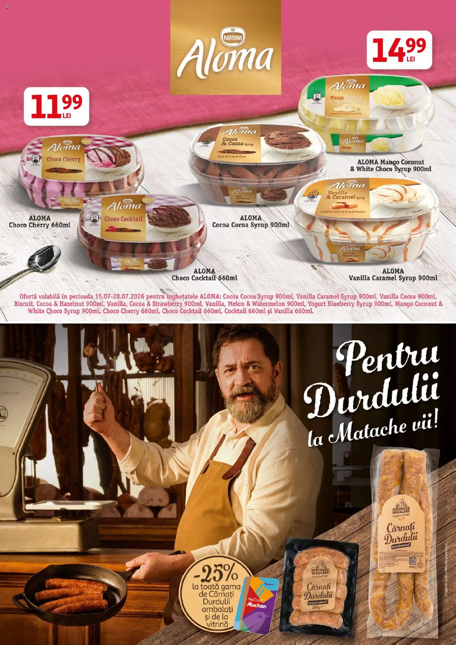 Catalog Auchan 15 - 27 Iulie 2026 | Pagina 37 | Produse: Vitrină, Cocktail, Cacao, Cârnați