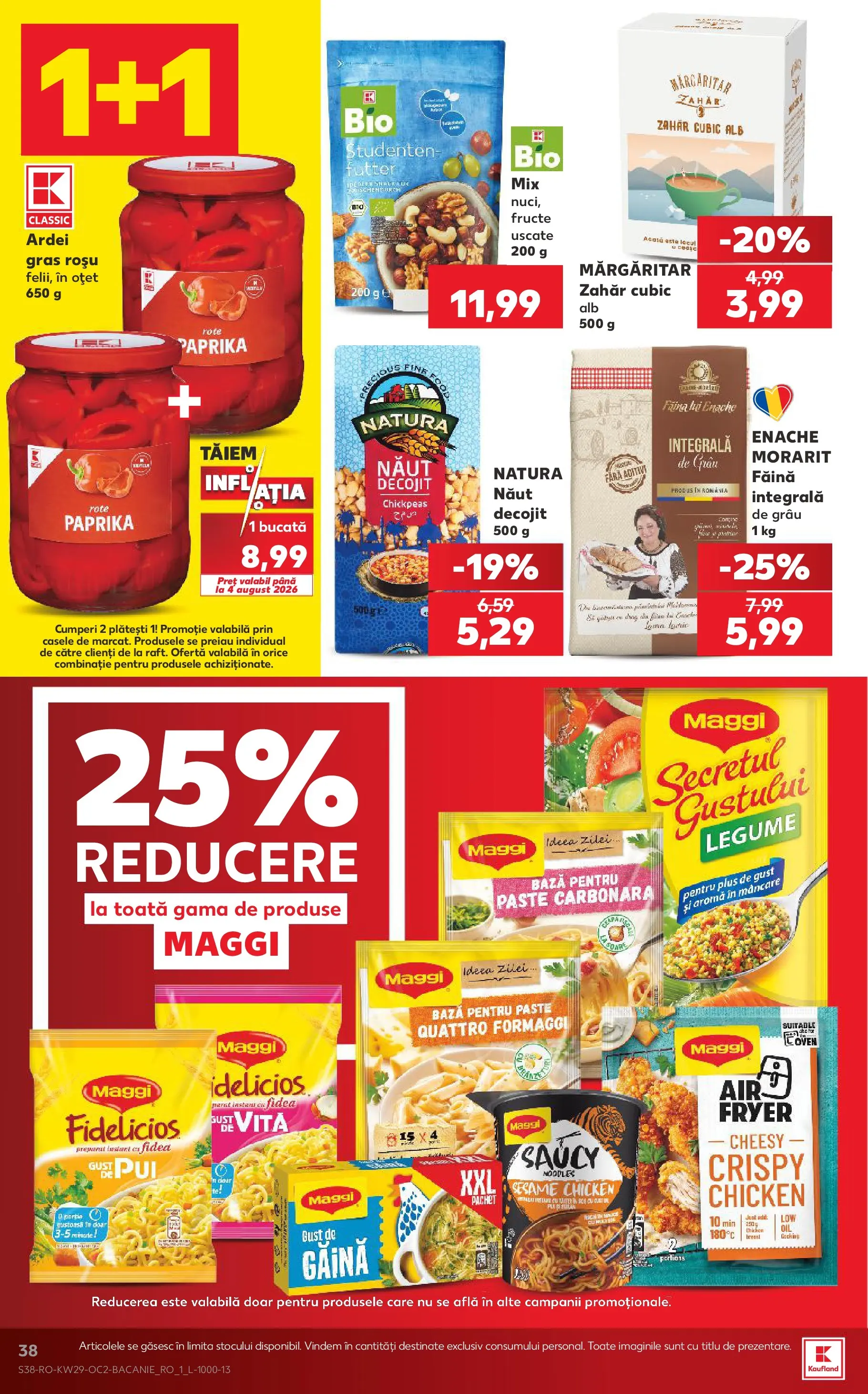Catalog Kaufland 15 - 20 Iulie 2026 | Pagina 38 | Produse: Ardei, Oțet, Fructe, Zahăr