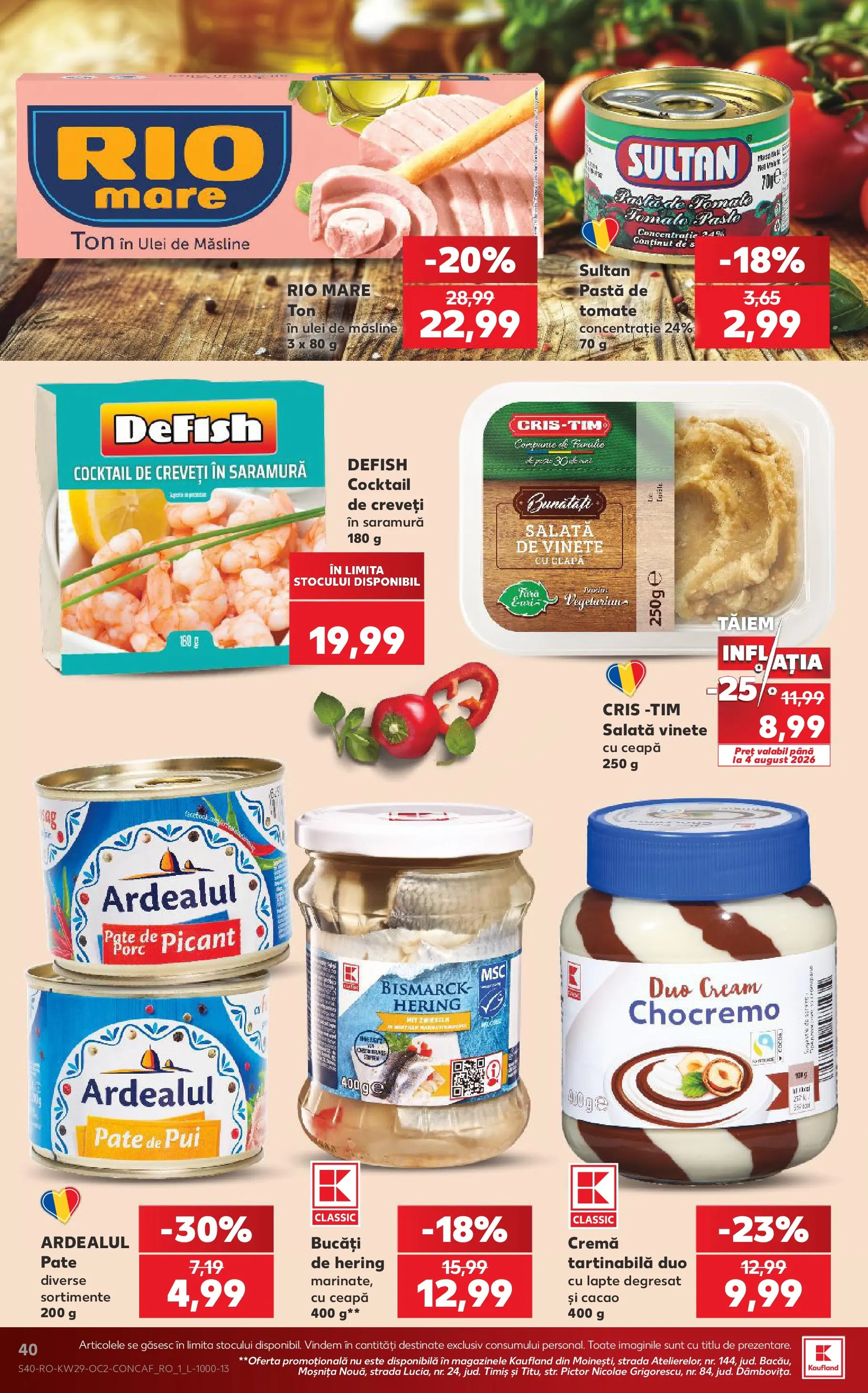 Catalog Kaufland 15 - 20 Iulie 2026 | Pagina 40 | Produse: Masă, Măsline, Cremă, Cocktail