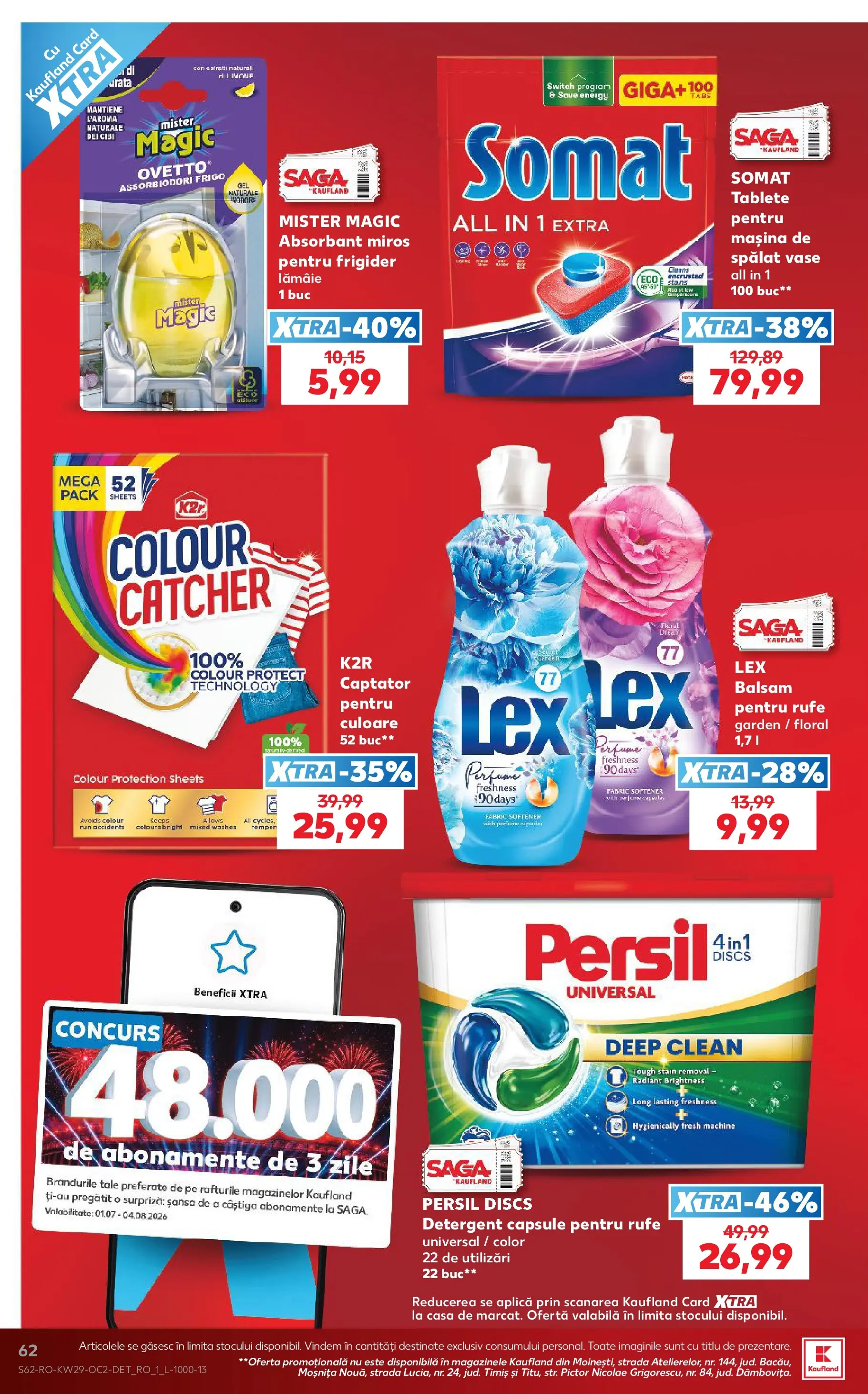 Catalog Kaufland 15 - 20 Iulie 2026 | Pagina 62 | Produse: Pomelo, Frigider, Balsam, Detergent