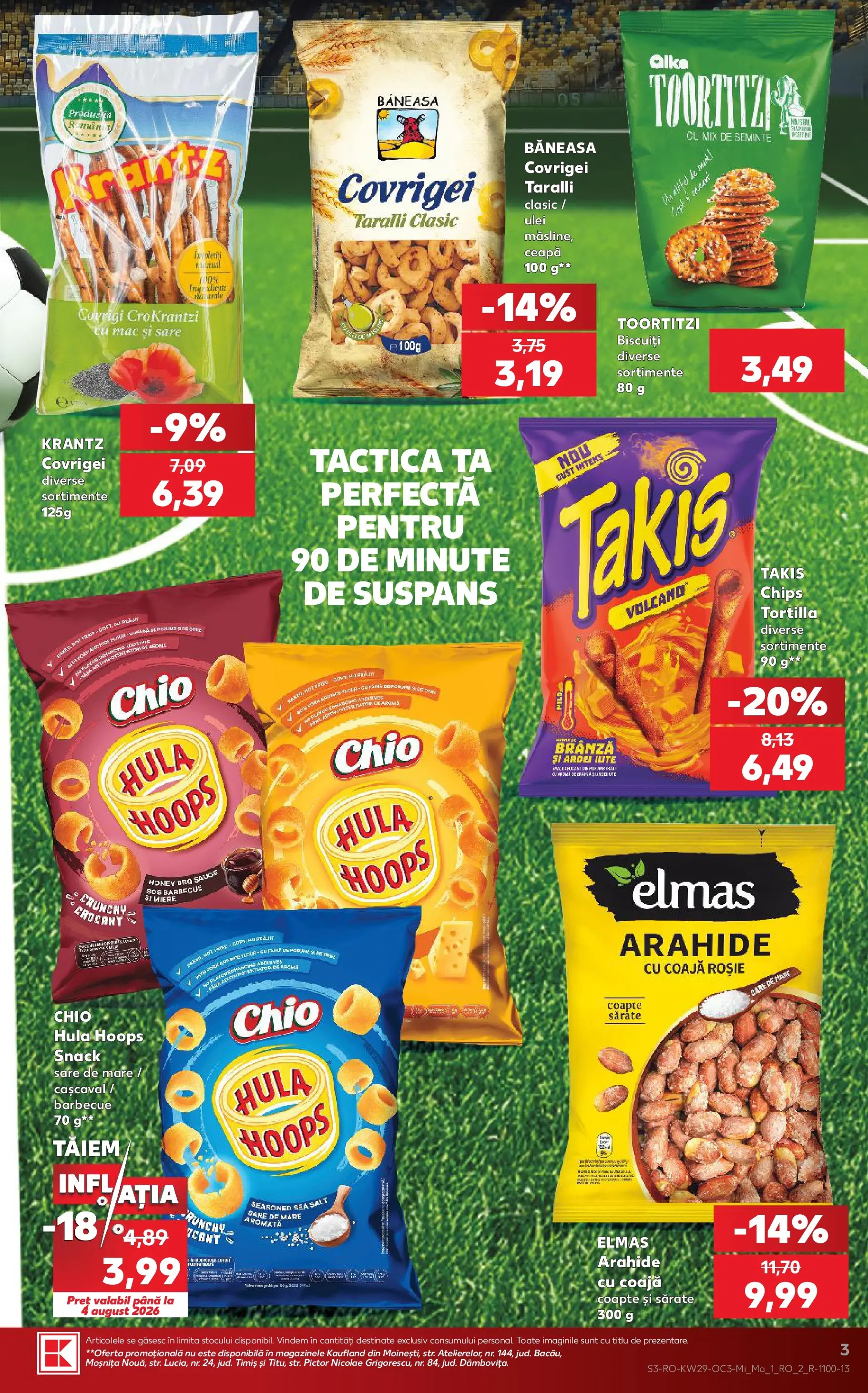 Catalog Kaufland 15 - 20 Iulie 2026 | Pagina 3 | Produse: Cașcaval, Arahide, Semințe, Covrigei