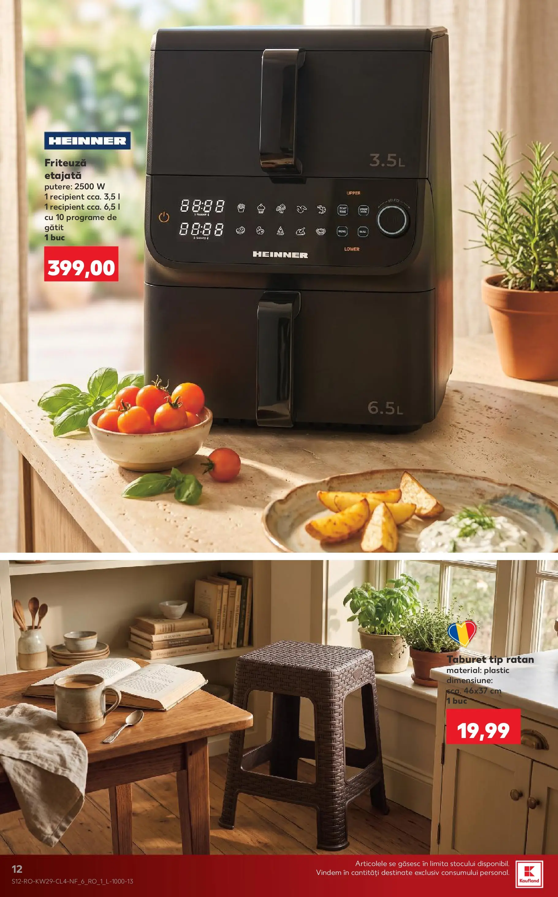 Catalog Kaufland 15 - 20 Iulie 2026 | Pagina 12 | Produse: Friteuză, Taburet, Shake
