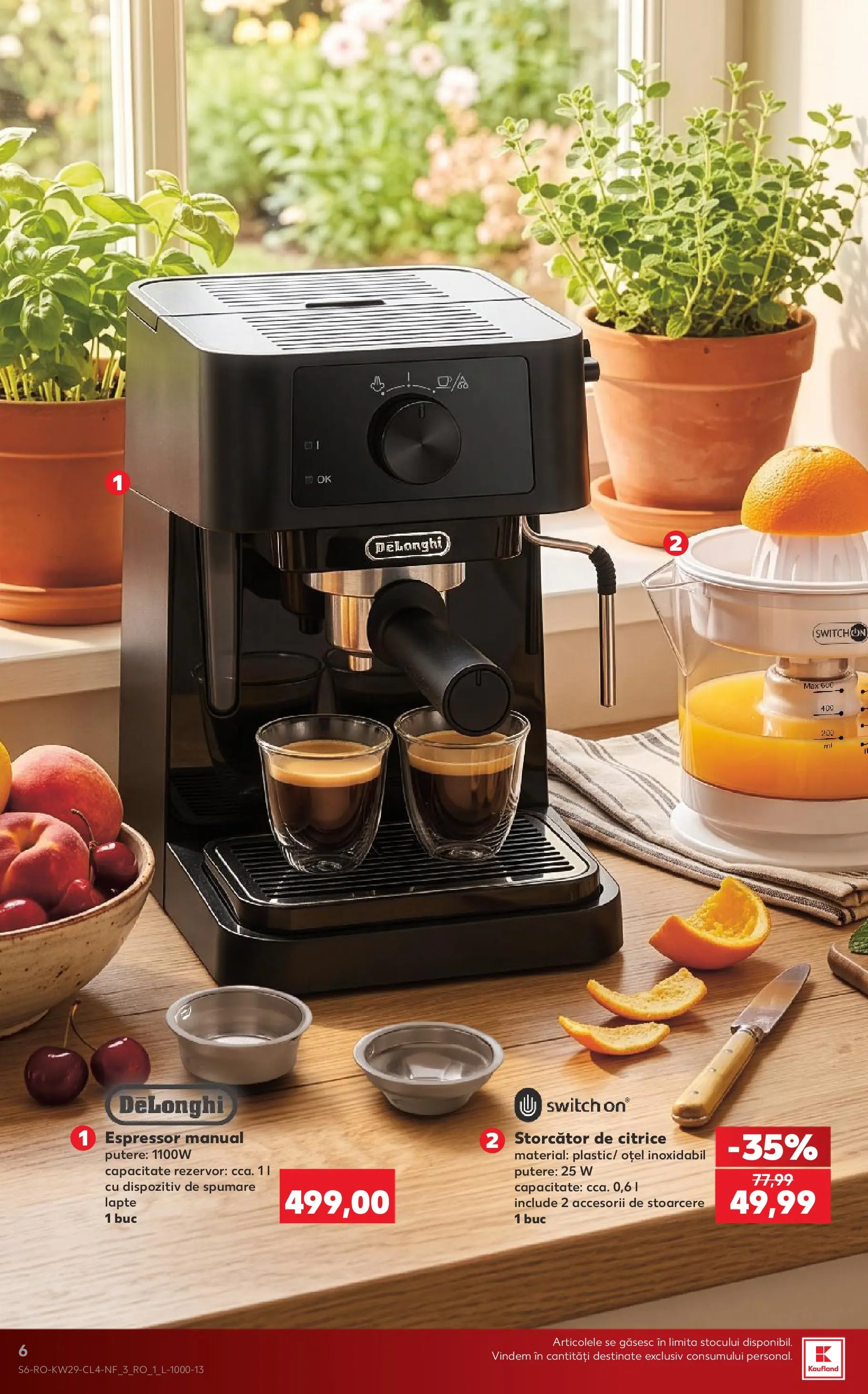 Catalog Kaufland 15 - 20 Iulie 2026 | Pagina 6 | Produse: Espressor, Storcător, Lapte