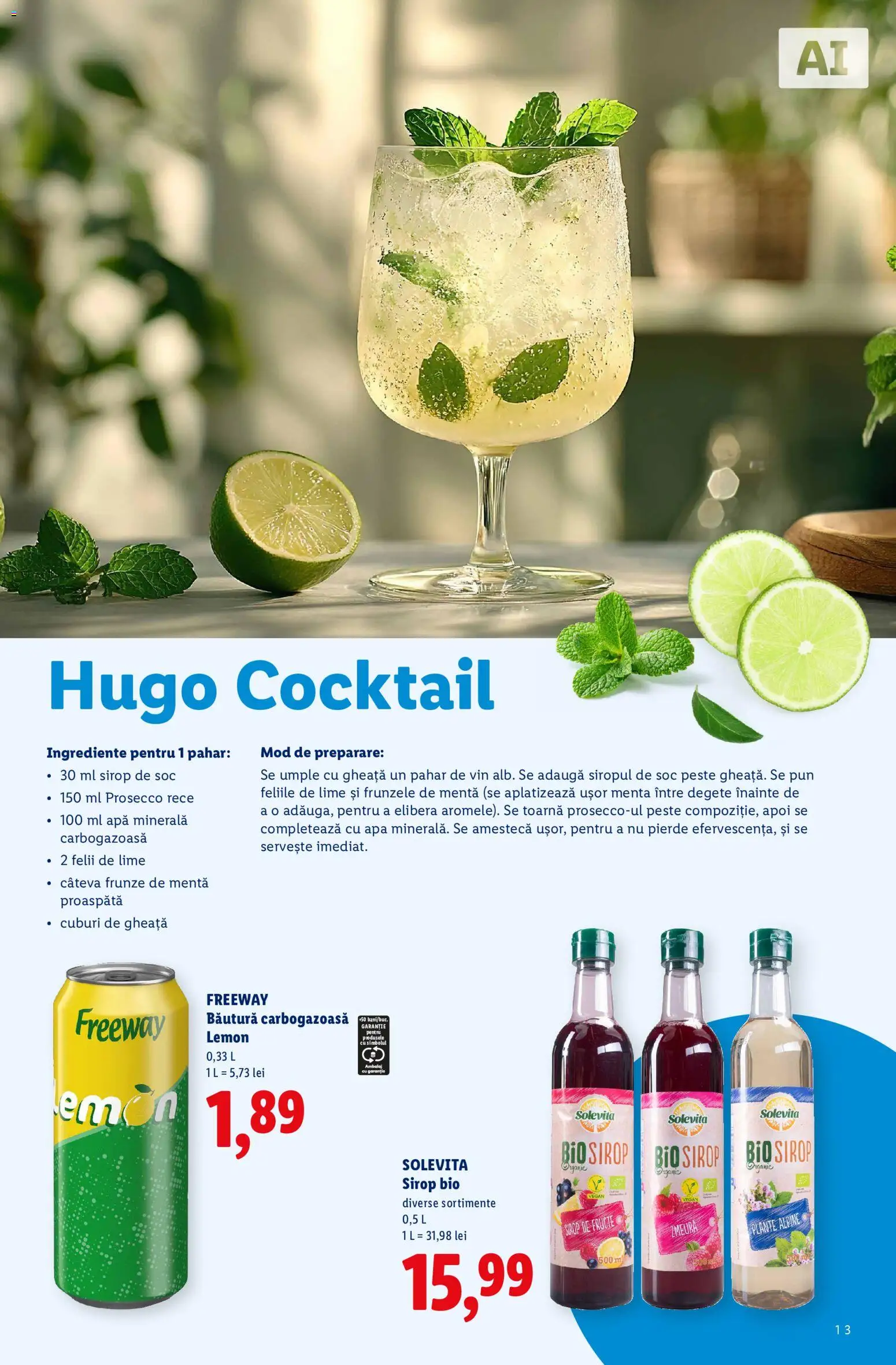 Catalog LIDL 13 Iulie - 12 Septembrie 2026 | Pagina 13 | Produse: Lime, Zmeură, Apă, Fructe