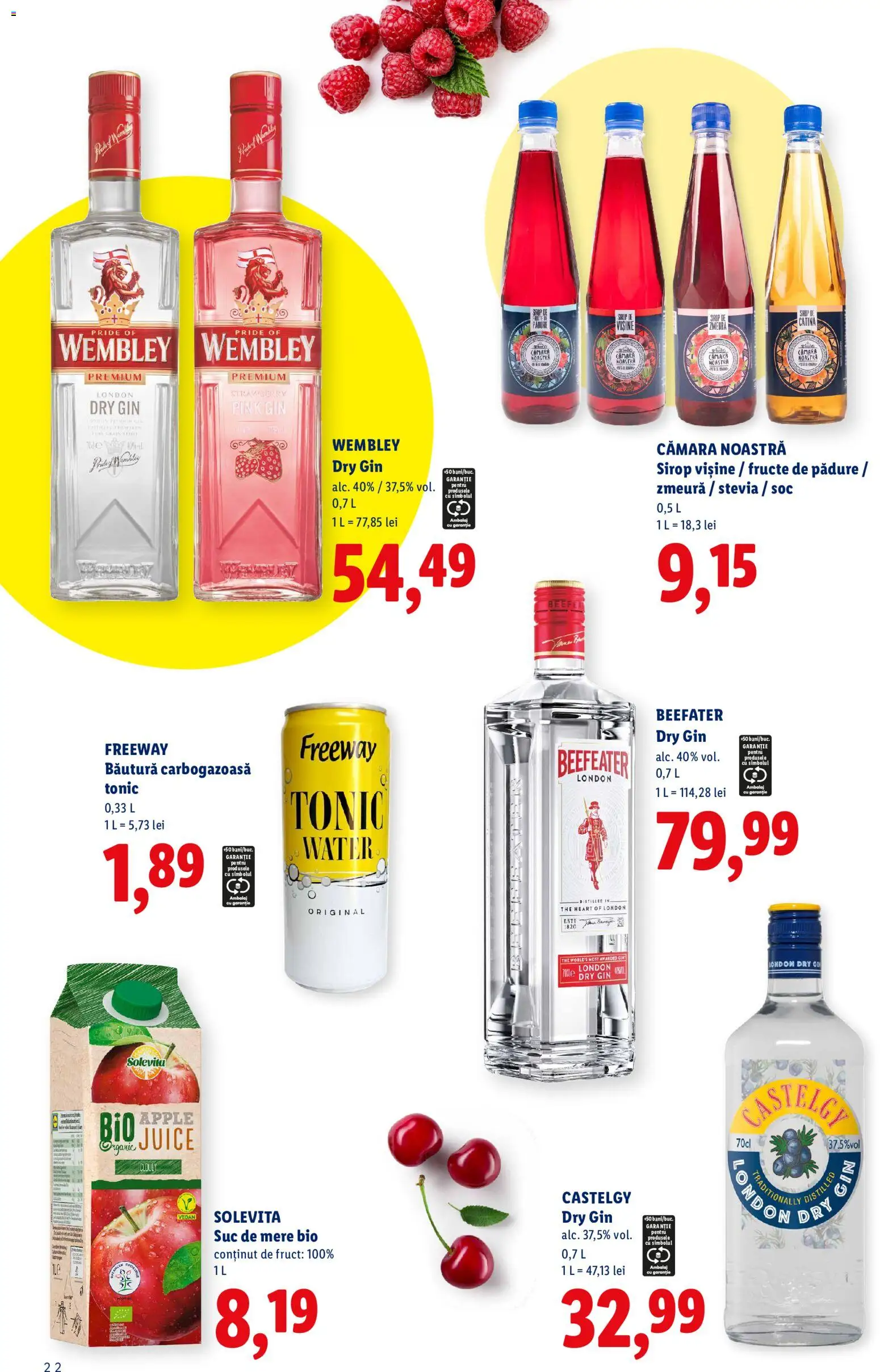 Catalog LIDL 13 Iulie - 12 Septembrie 2026 | Pagina 22 | Produse: Şerit ödül, Mere, Sirop, Fructe
