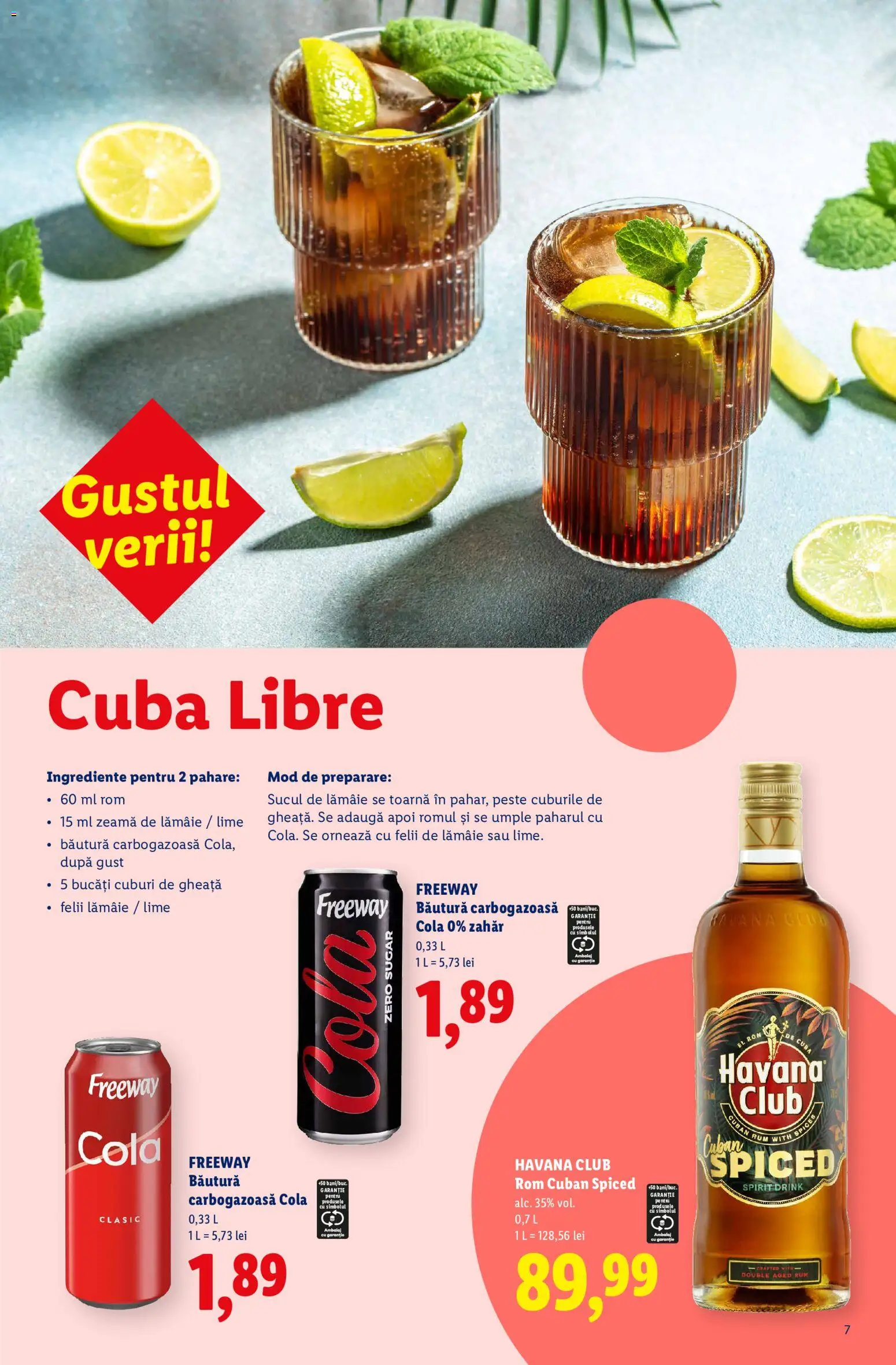 Catalog LIDL 13 Iulie - 12 Septembrie 2026 | Pagina 7 | Produse: Pahare, Rom, Zahăr, Lămâie