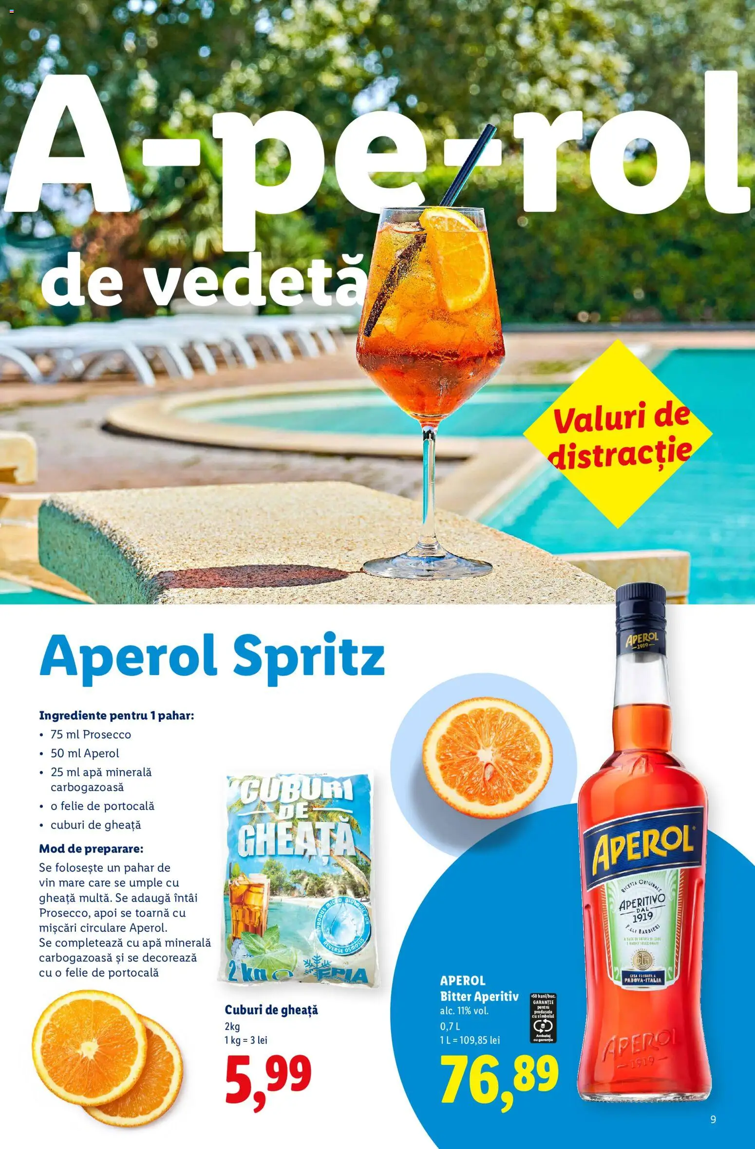 Catalog LIDL 13 Iulie - 12 Septembrie 2026 | Pagina 9 | Produse: Yazı tahtası kalemi, Vin, Aperol, Apă