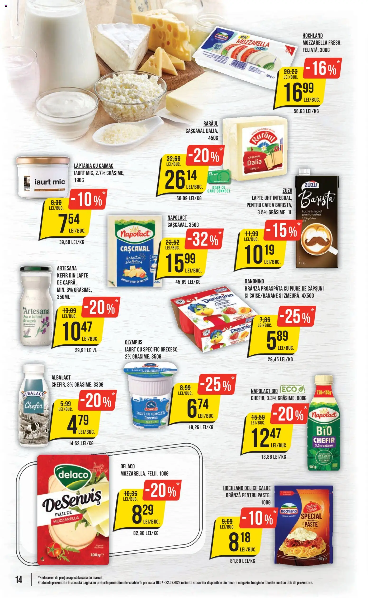 Catalog Mega Image 16 - 21 Iulie 2026 | Pagina 14 | Produse: Şerit ödül, Lapte, Brânză, Iaurt