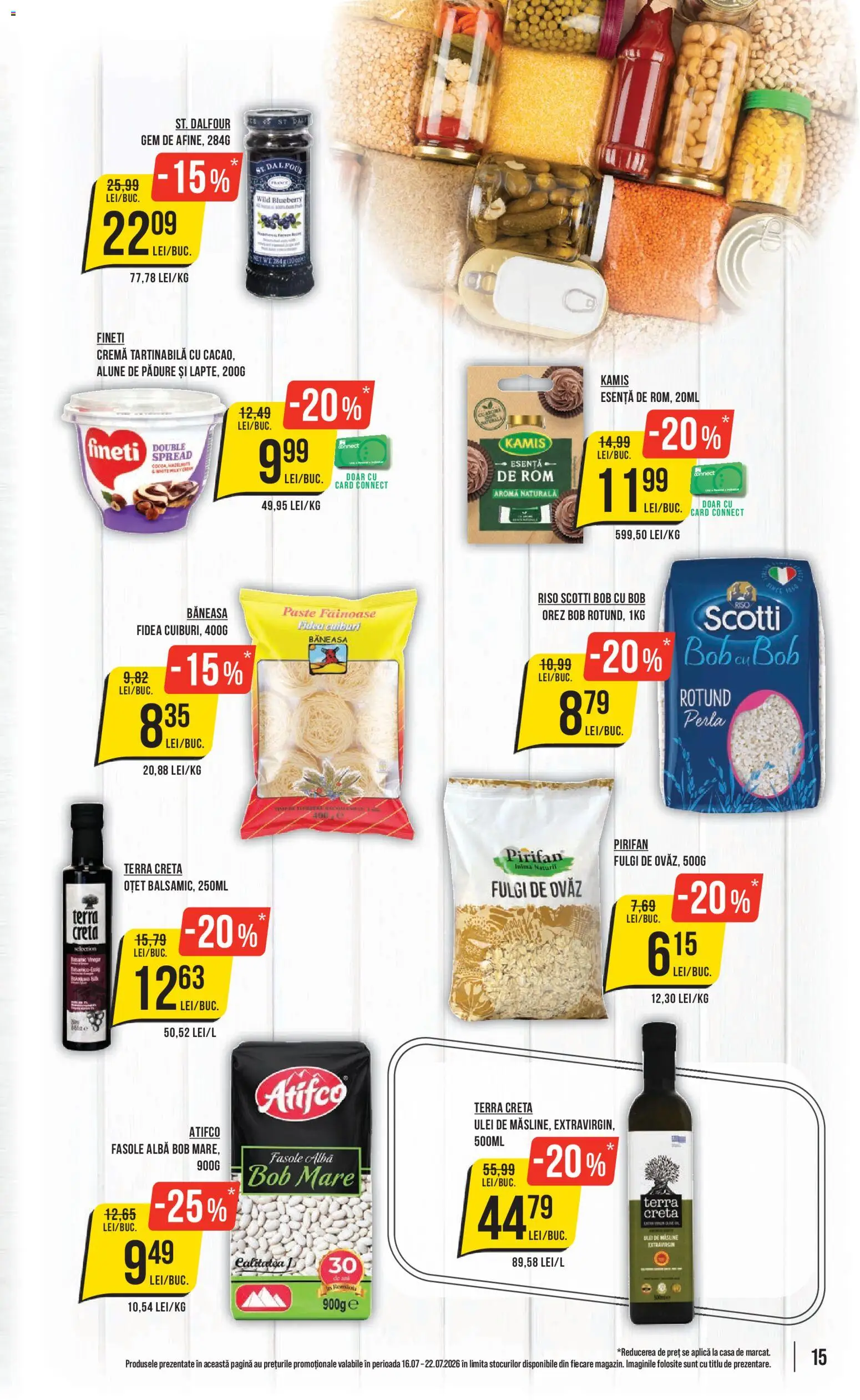 Catalog Mega Image 16 - 21 Iulie 2026 | Pagina 15 | Produse: Măsline, Alune, Cremă tartinabilă, Fasole albă