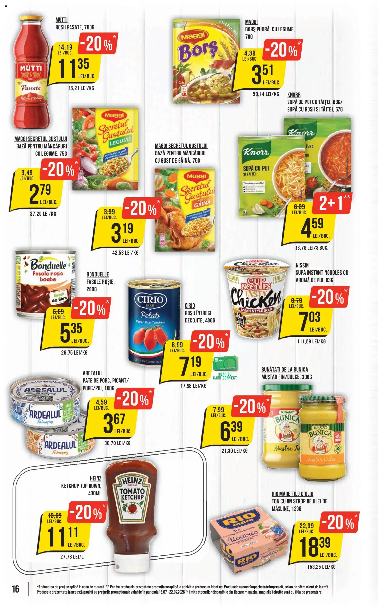 Catalog Mega Image 16 - 21 Iulie 2026 | Pagina 16 | Produse: Delgeç, Hacıyatmaz Kedi Oyuncağı, Roșii, Muștar
