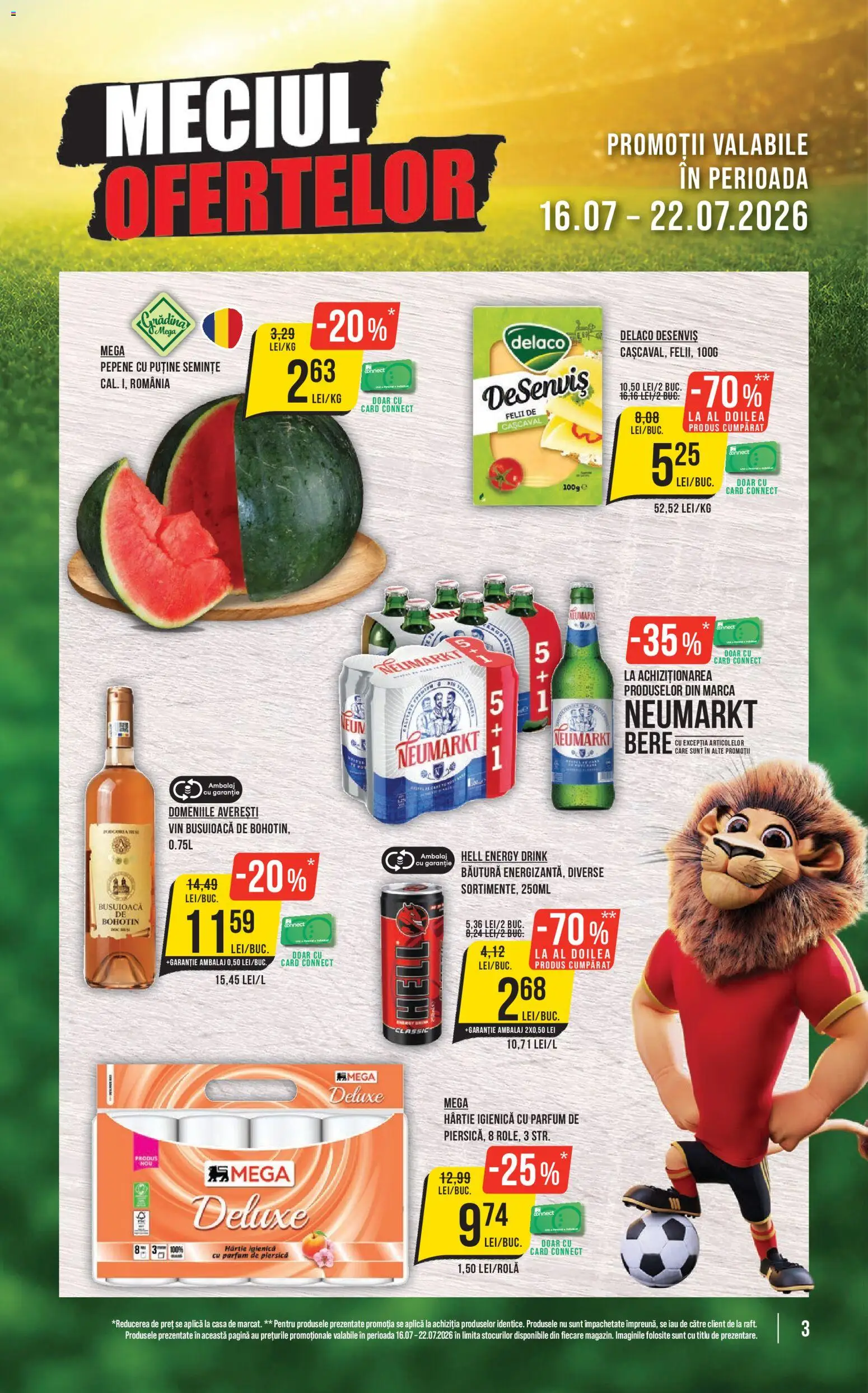 Catalog Mega Image 16 - 21 Iulie 2026 | Pagina 3 | Produse: Light Kedi Konservesi, Semințe, Vin, Bere